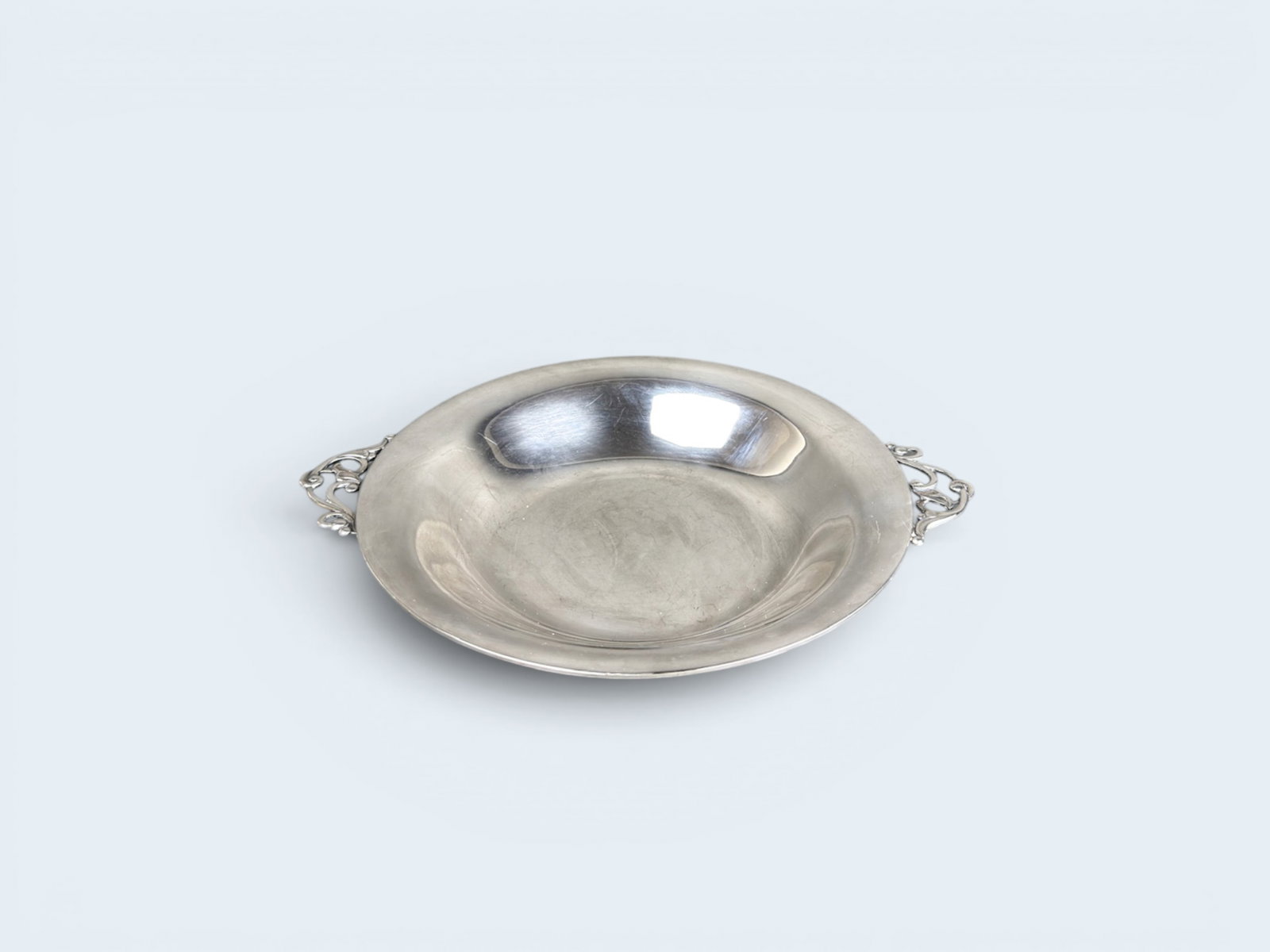 DENMARK SILVER PLATE LOW BOWL (1 of 6)