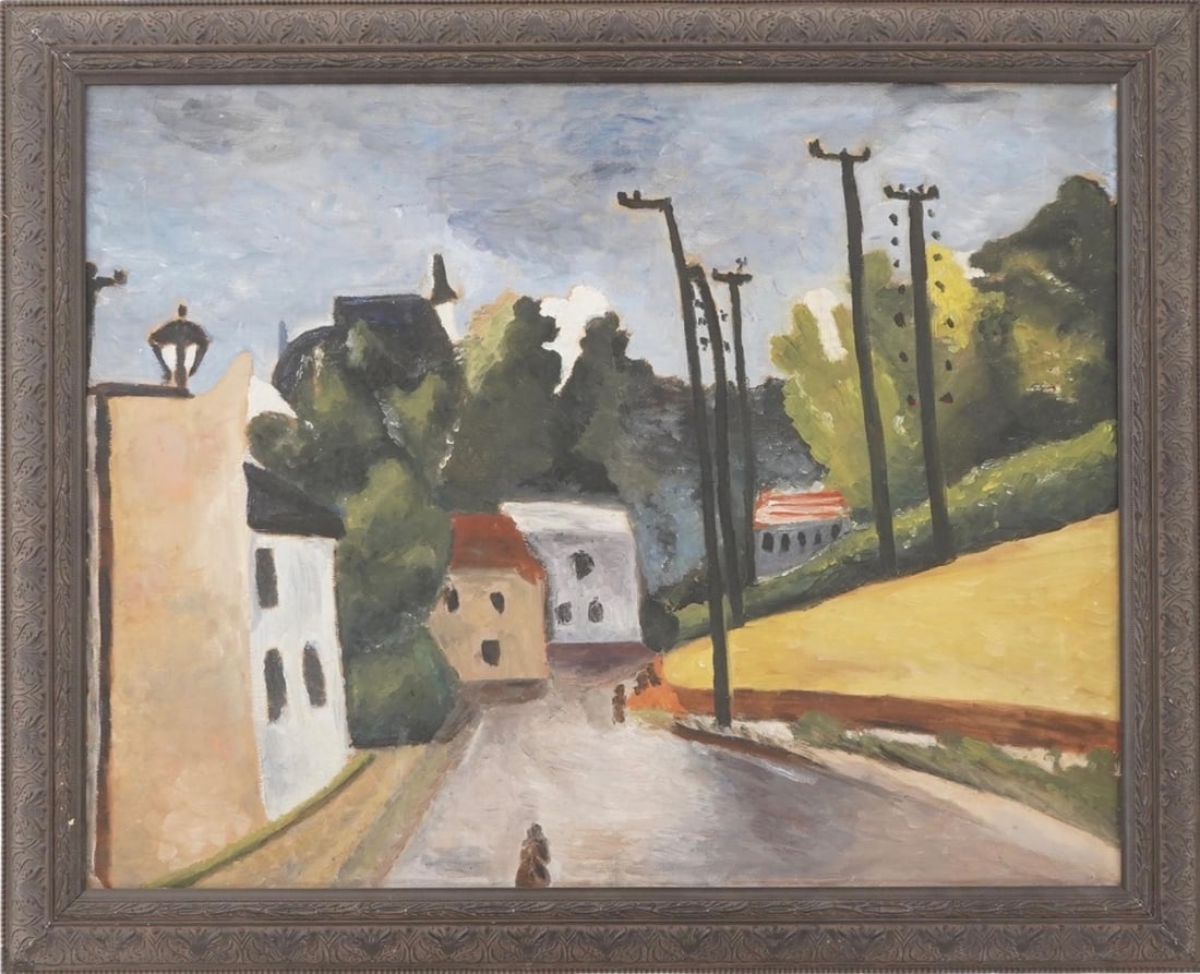 OSCAR RABIN RUSSIAN SCHOOL, Untitled, LANDSCAPE OIL ON CANVAS (1 of 8)