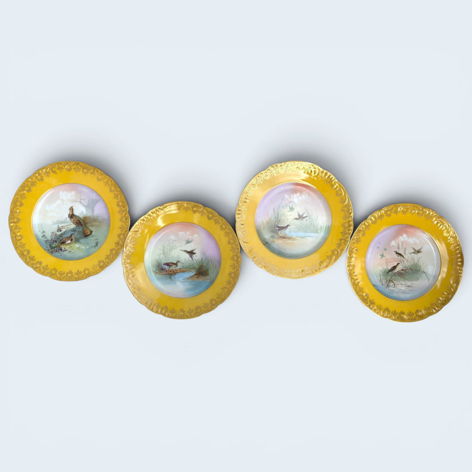 Antique THEODORE HAVILAND LIMOGES GAME BIRD PLATES (1 of 8)