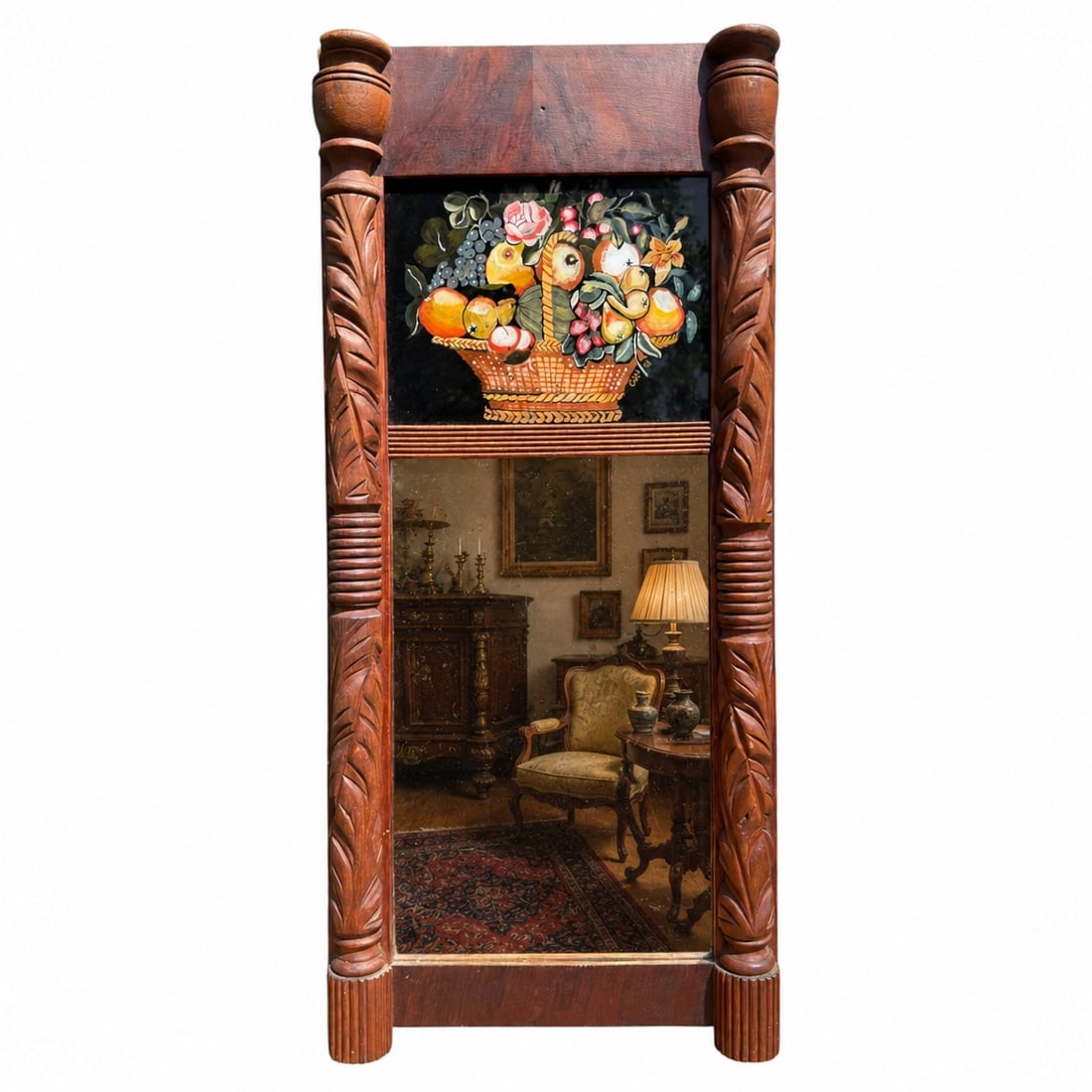 (19th c) SPILT COLUMN MIRROR (1 of 6)