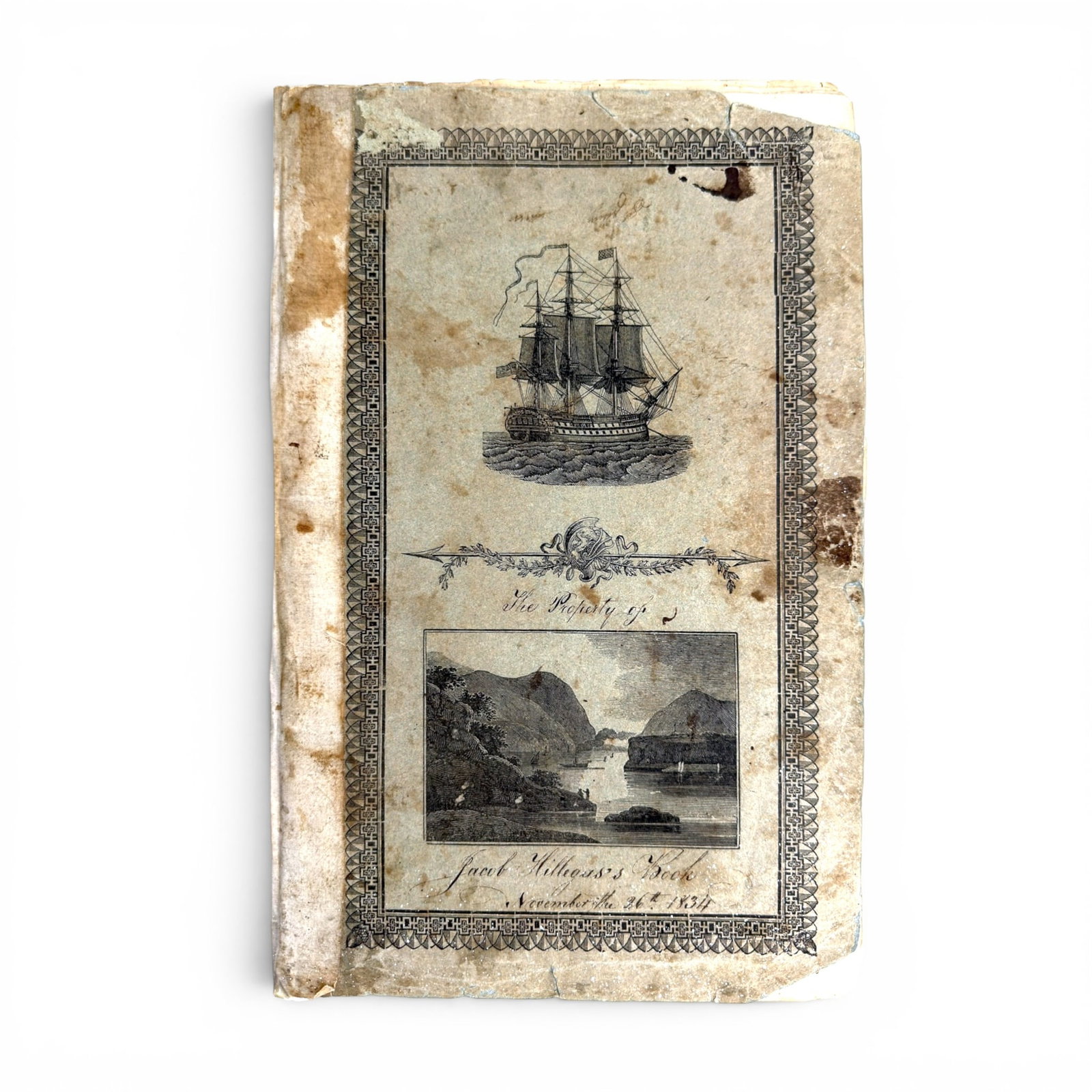 1834 JACOB HILLEGA'S PREP SCHOOL EXERCISE BOOK (1 of 5)