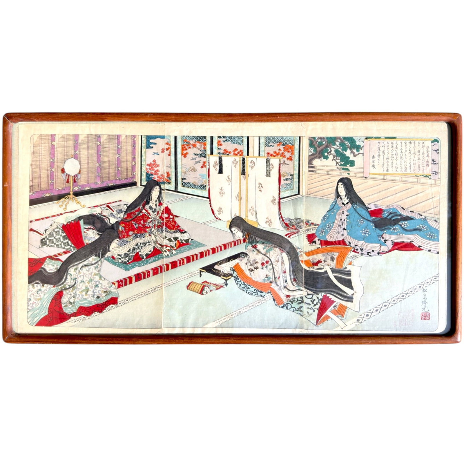 ADACHI GINKO (active 1874-1897) Triptych (1 of 5)