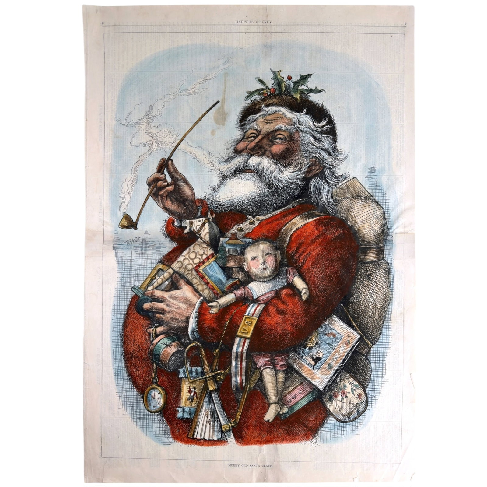 1881 SANTA CLAUS HARPER'S WEEKLY by THOMAS NAST (1 of 5)