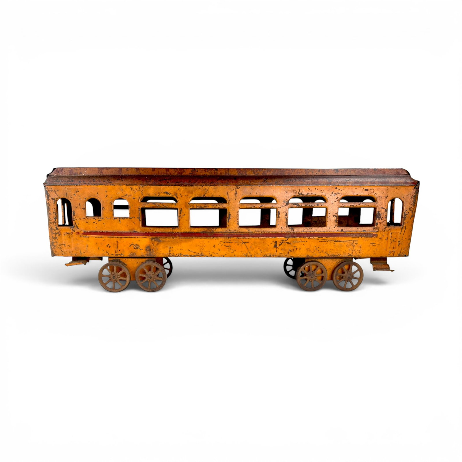 ANTIQUE PRESSED STEEL TOY TRAIN PULLMAN CAR (1 of 7)