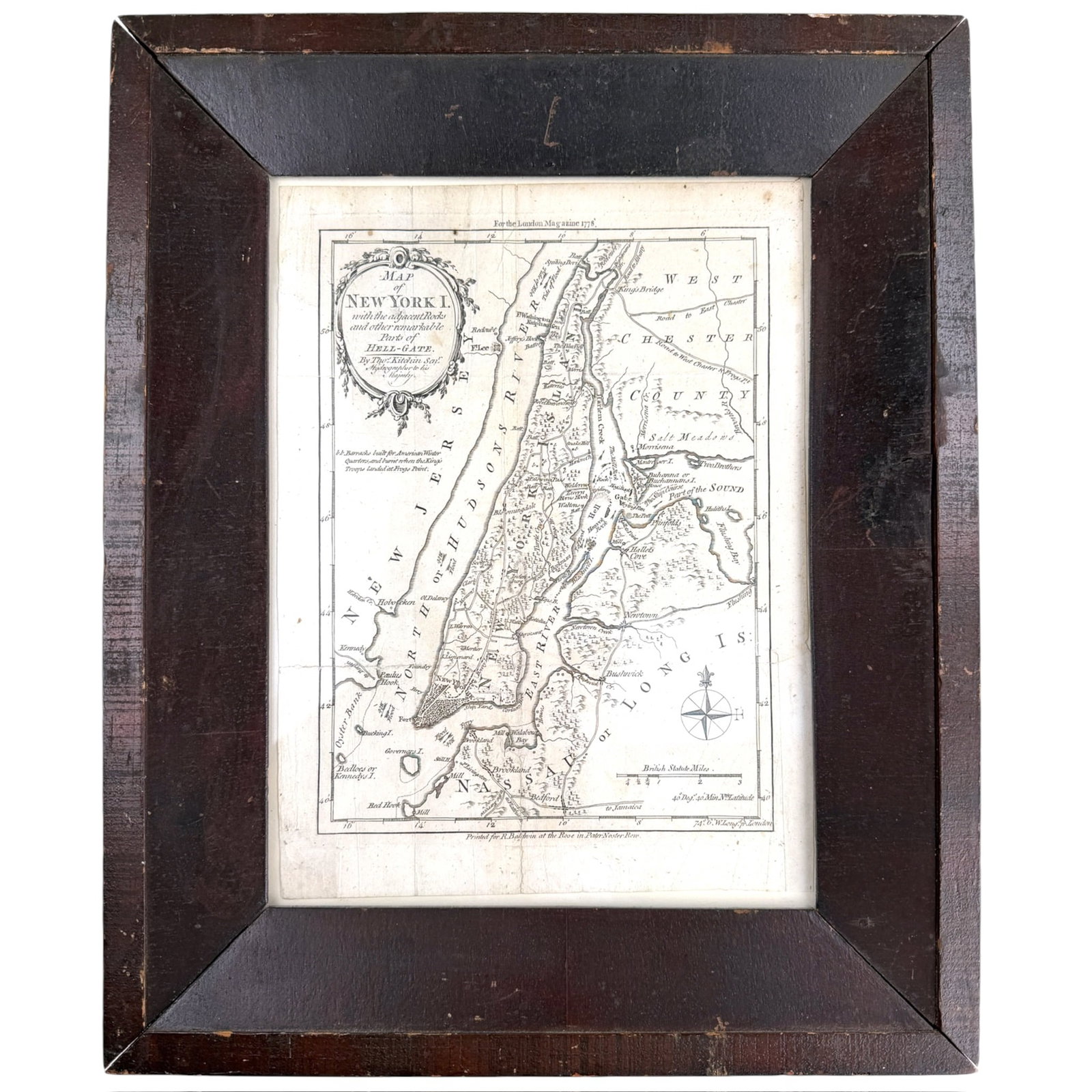 1778 MAP of NEW YORK ISLAND by THOs KITCHEM (1 of 6)