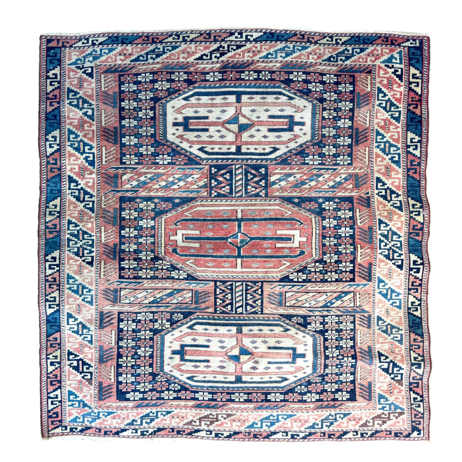 ANTIQUE CAUCASIAN SHIRVAN AREA RUG (1 of 8)