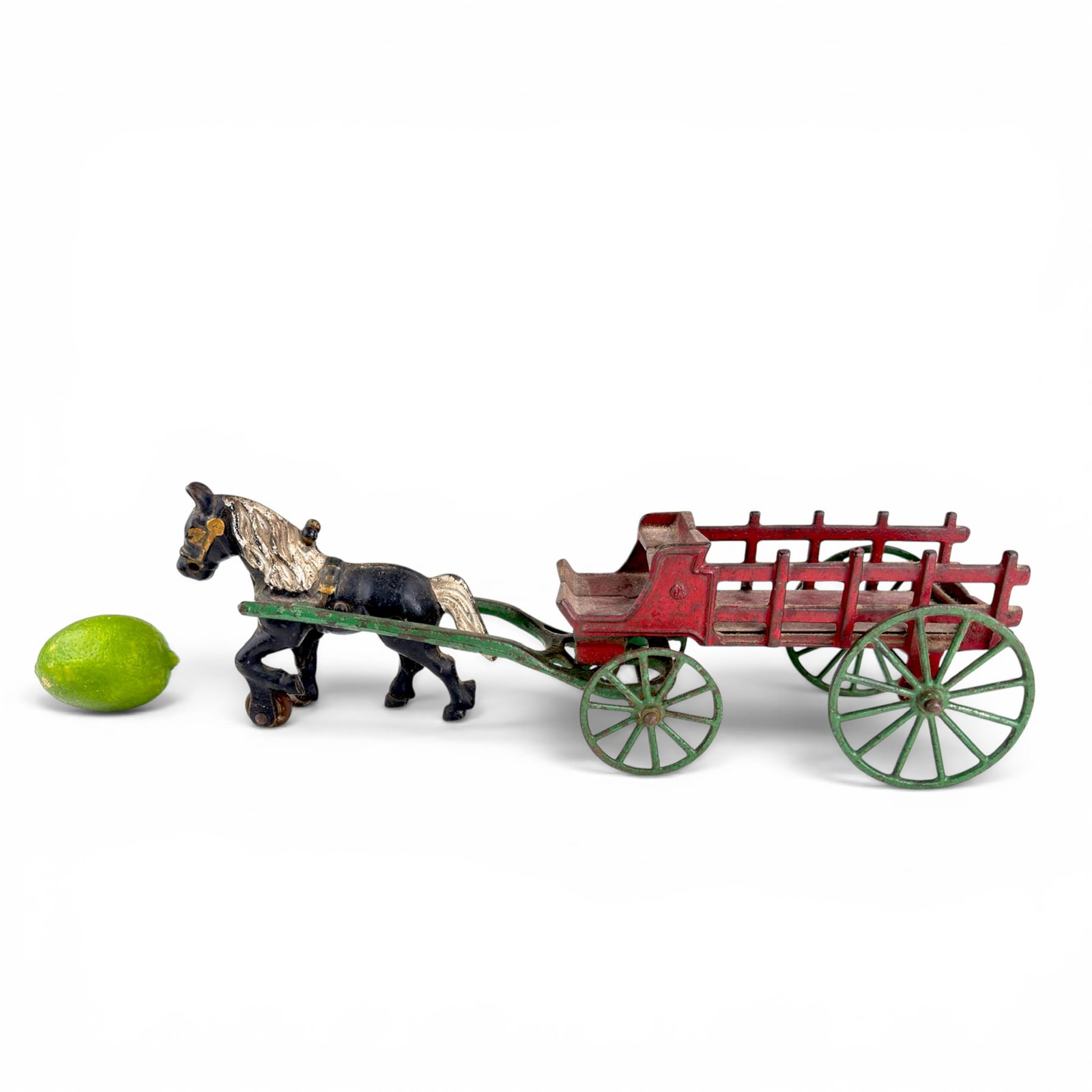 KENTON CAST IRON HORSE DRAWN WAGON TOY (1 of 11)