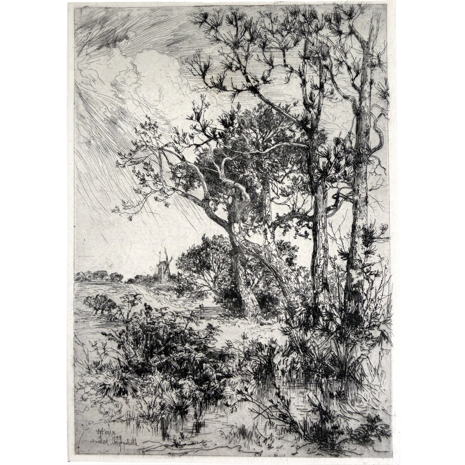 THOMAS MORAN (1837-1926) Summer East Hampton (1 of 6)