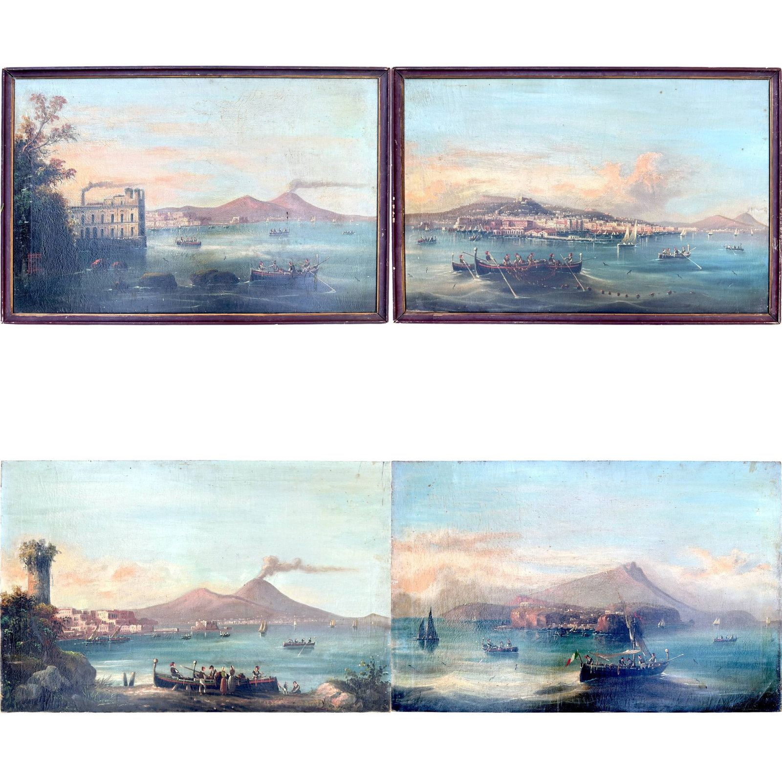 (19th c) AMERICAN FOLK ART: By Alice Metz in March 1870 after Early Winter by Currier and Ives. Graphite on paper