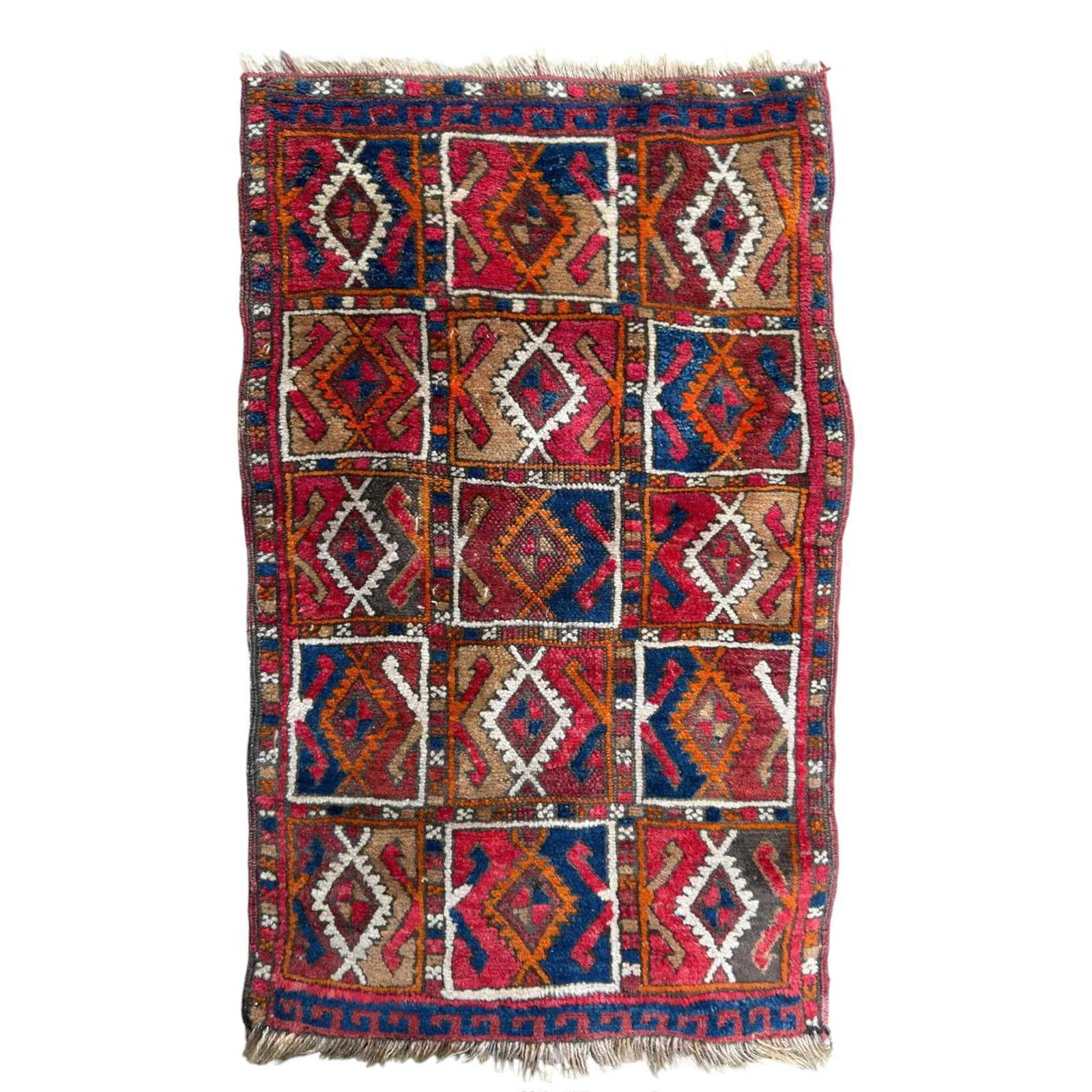 PERSIAN BALUCH ORIENTAL SCATTER RUG: 2ft 10 inches x 1ft 8 inches