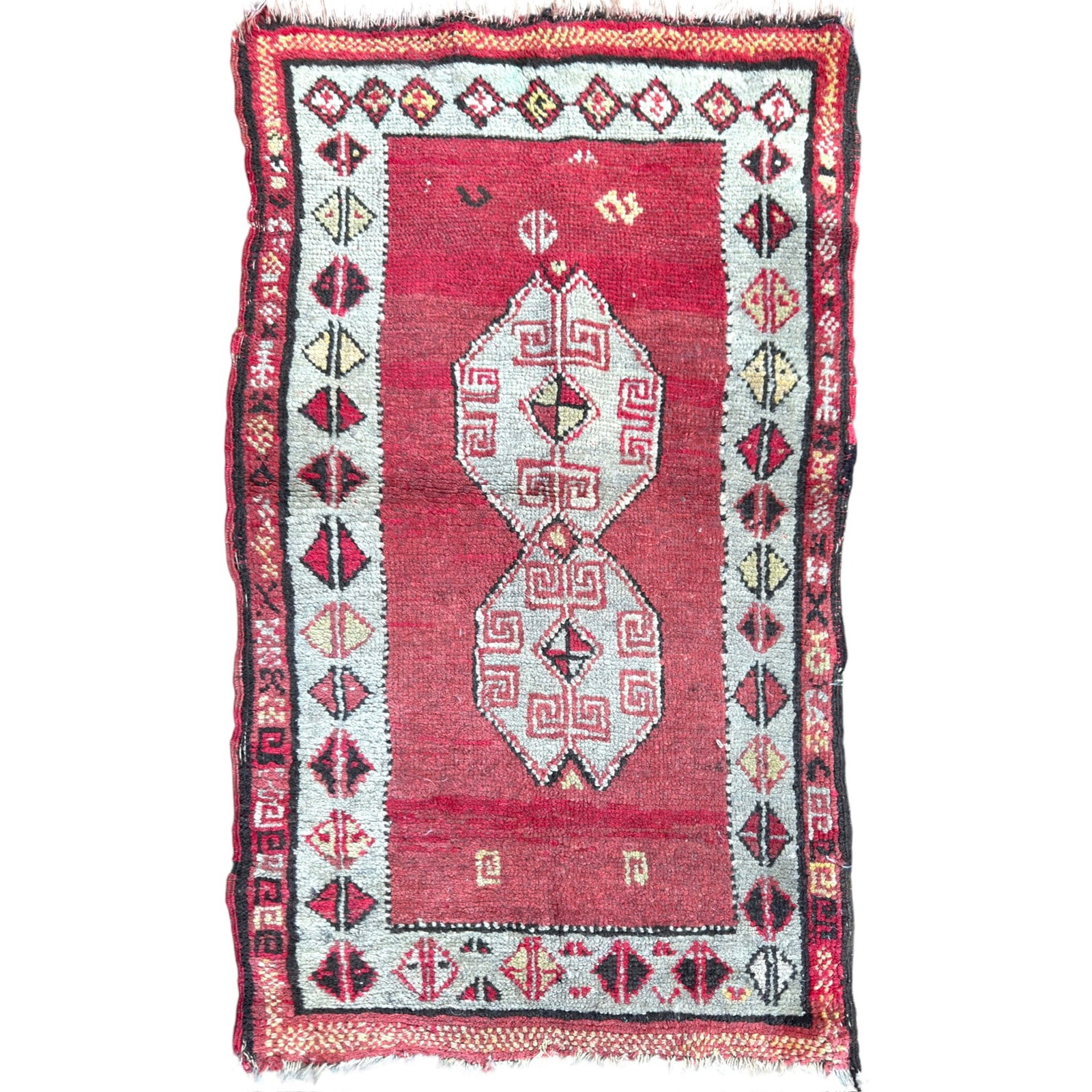 TURKISH WOOL ORIENTAL SCATTER RUG: 3ft 34 inches x 2ft