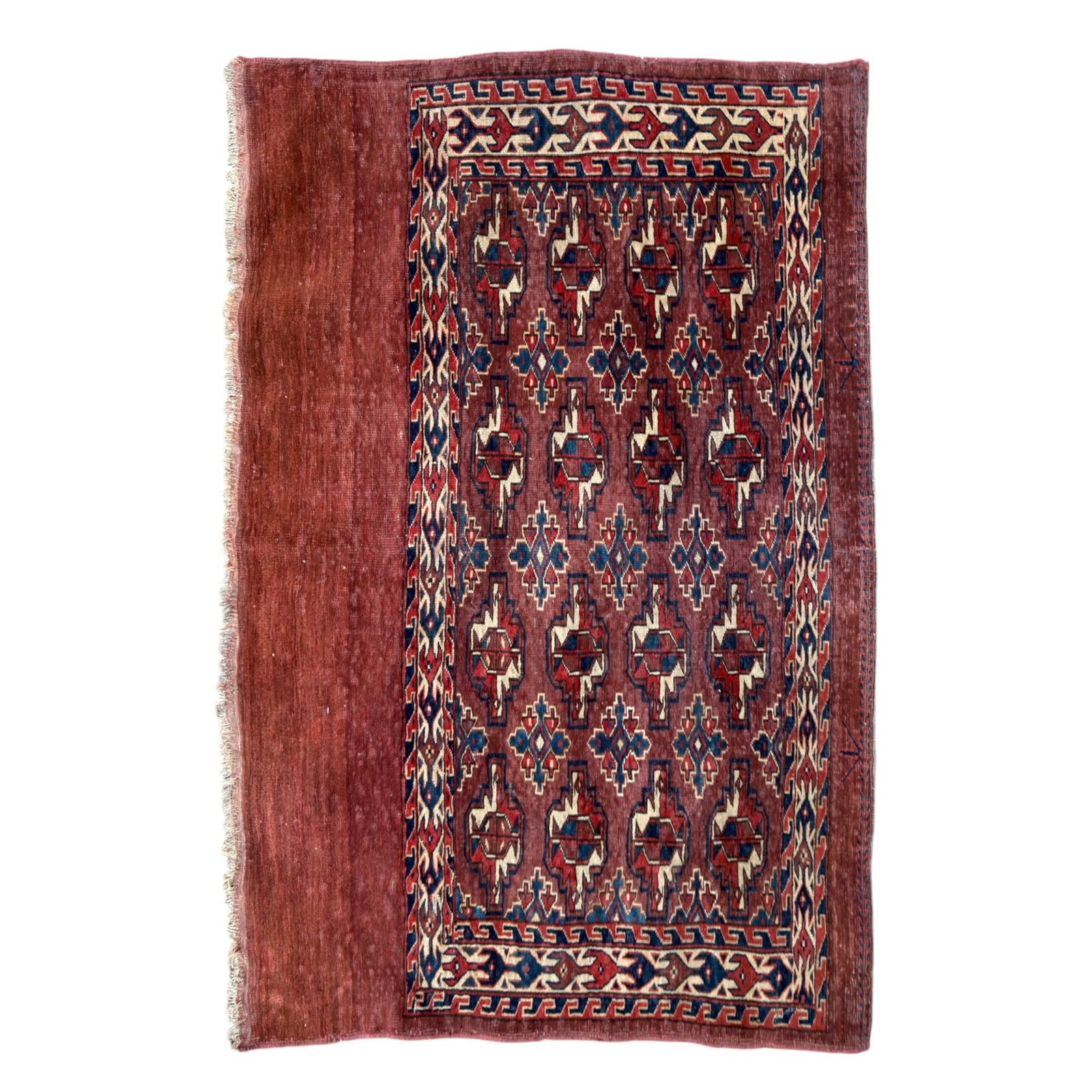 ANTIQUE CHUVAL TURKMEN ORIENTAL SCATTER RUG (1 of 11)