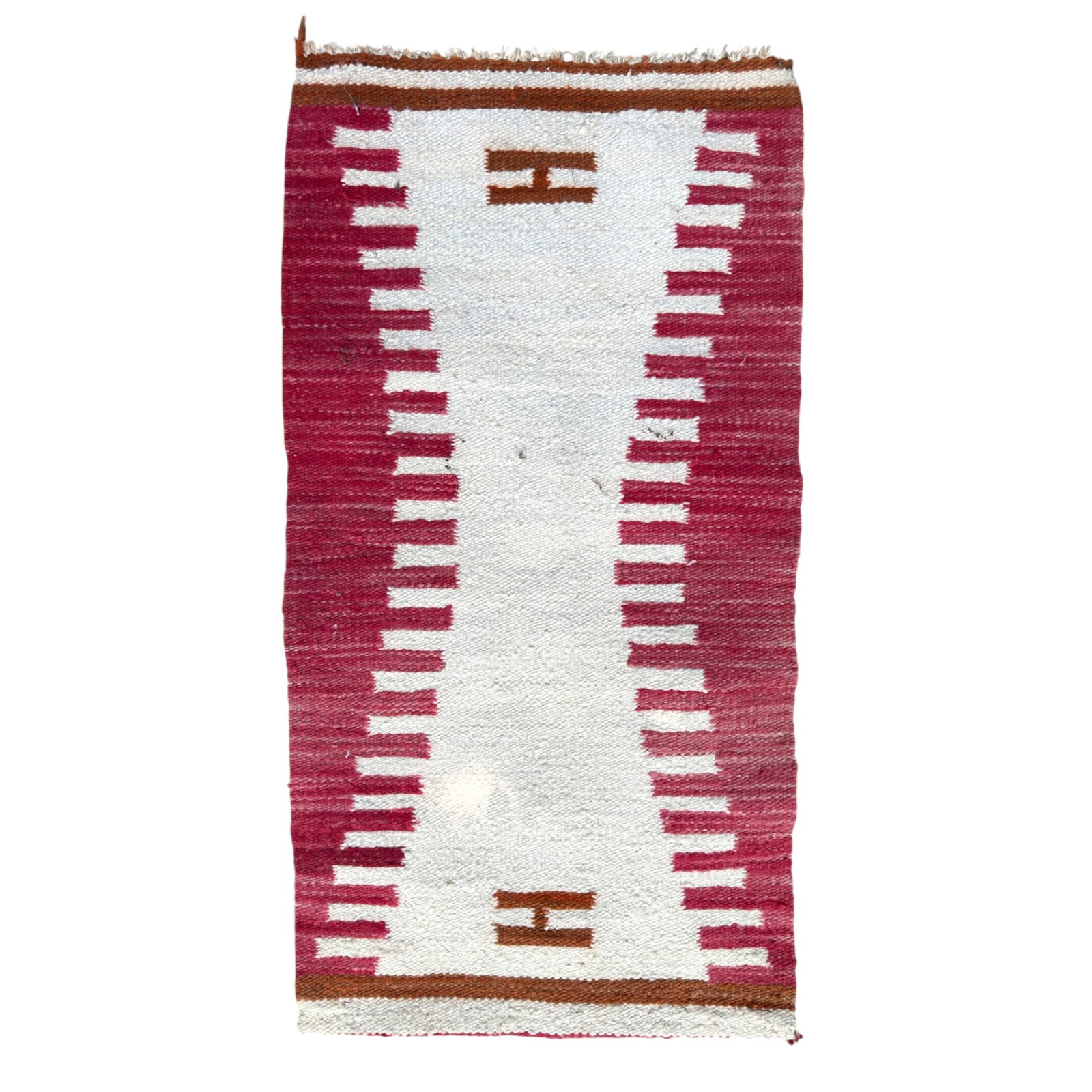 NAVAJO HANDWOVEN WOOL SADDLE BLANKET (1 of 9)