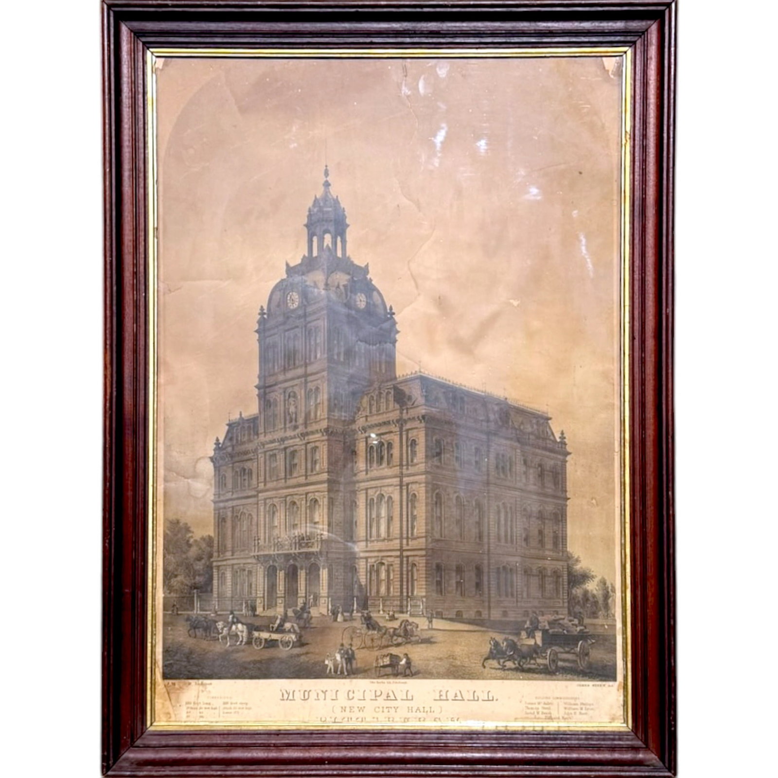 1872 MUNICIPAL HALL PITTSBURGH, PA by OTTO KREBS (1 of 7)