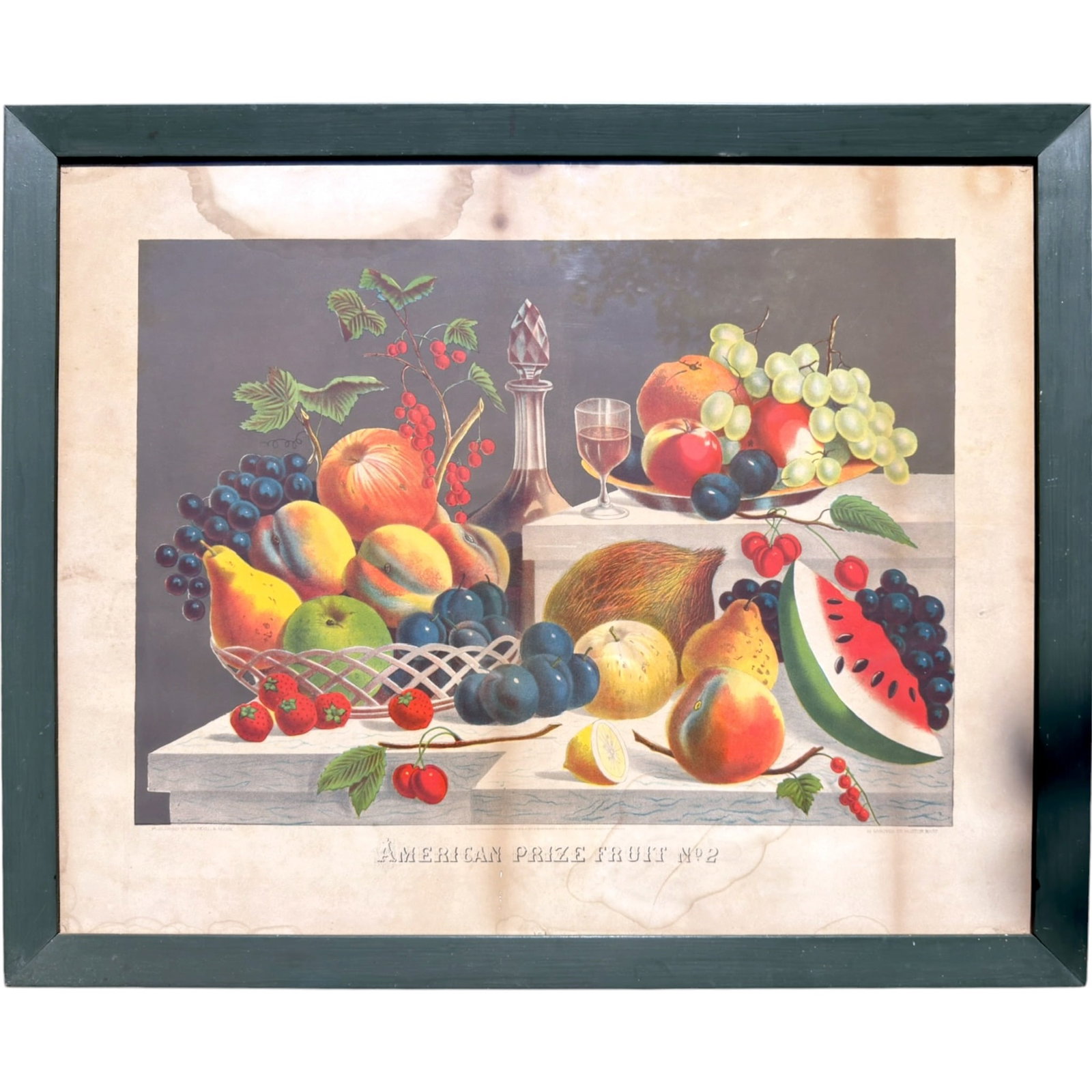 HASKELL & ALLEN – AMERICAN PRIZE FRUIT No 2: 20.5 x 29.5 inches. framed 23.5 x 32.5 inches (overall)