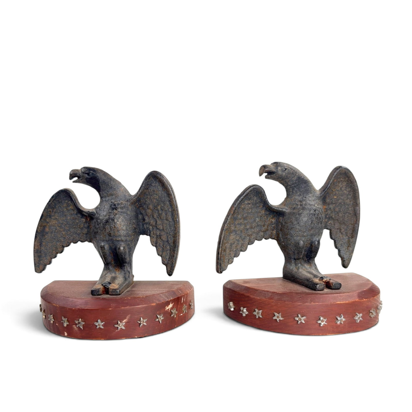PAIR of EAGLE-FORM SNOW GUARD / SNOW BIRD BOOKENDS (1 of 9)
