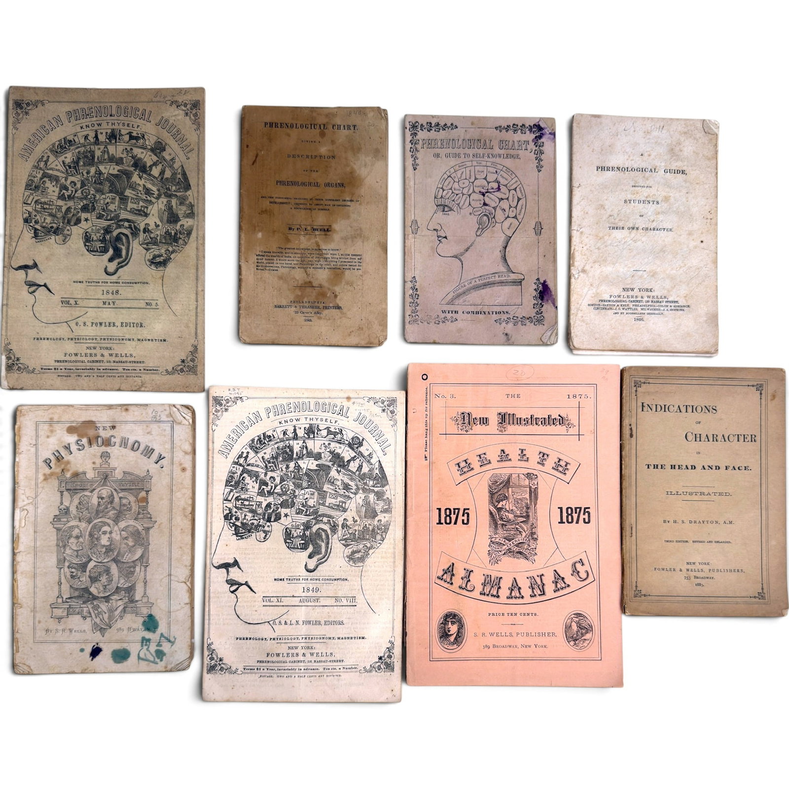 1940s -1870s PHRENOLOGICAL PAMPHLETS & CHARTS (1 of 16)