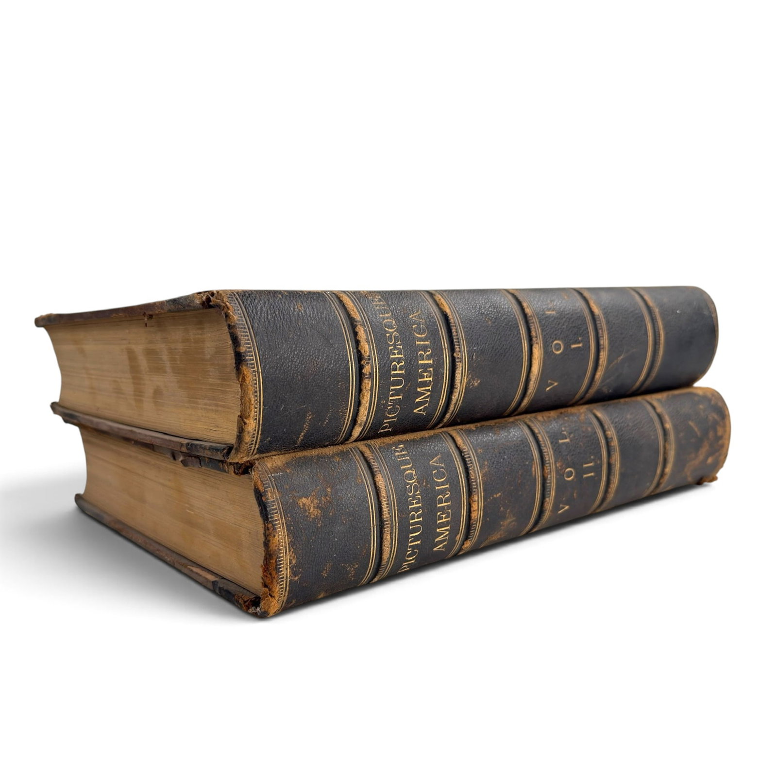 1872 and 1874 PICTURESQUE AMERICA VOL I and II (1 of 9)