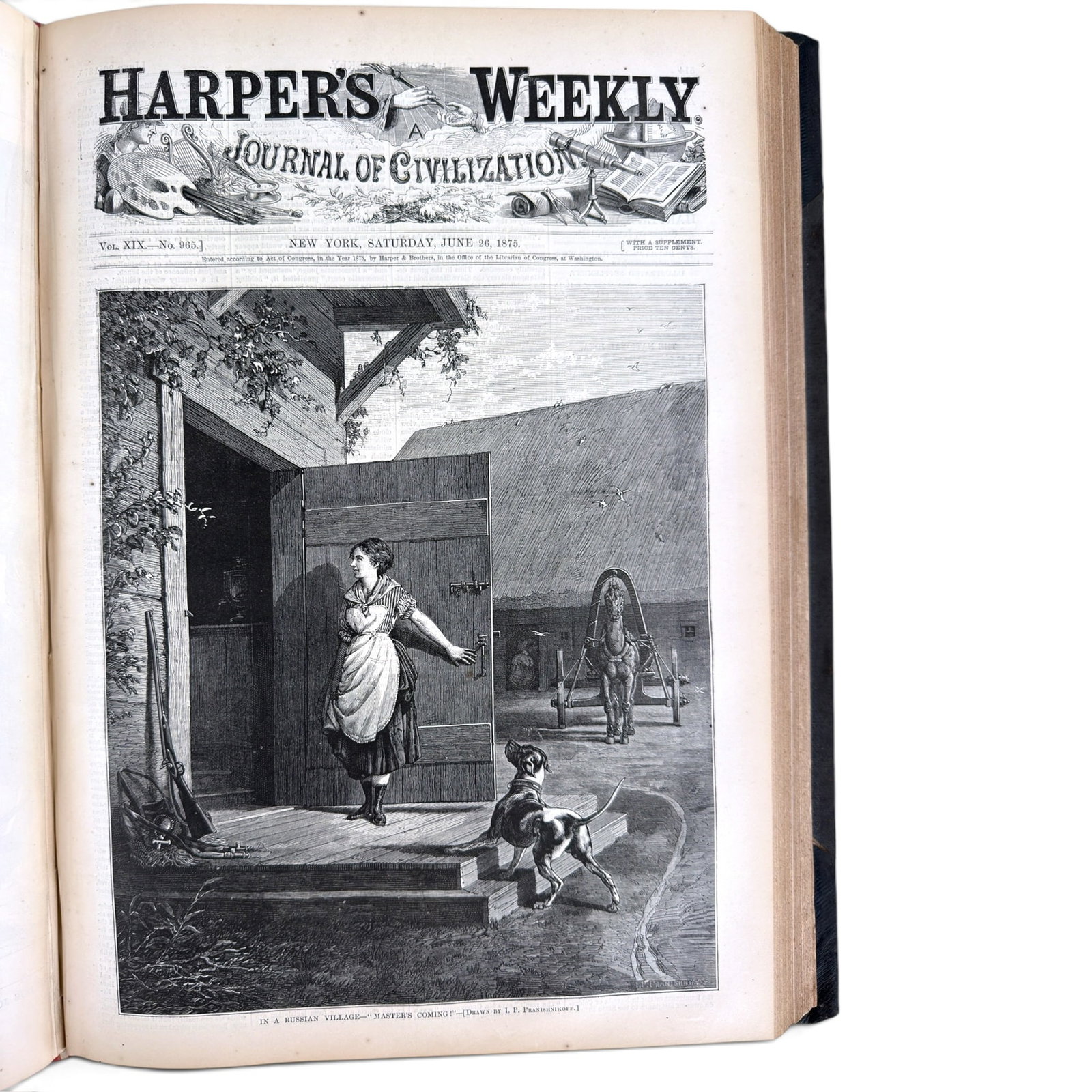 1875 HARPER'S WEEKLY - 9