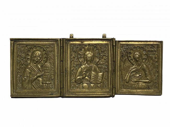 Antique Russian Orthodox bronze Icon (1 of 5)