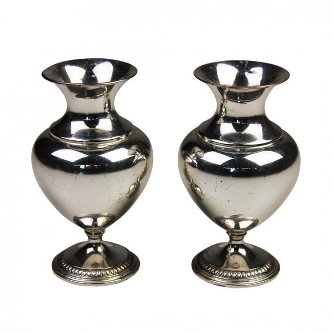 German silver vases 19th Century (1 of 2)
