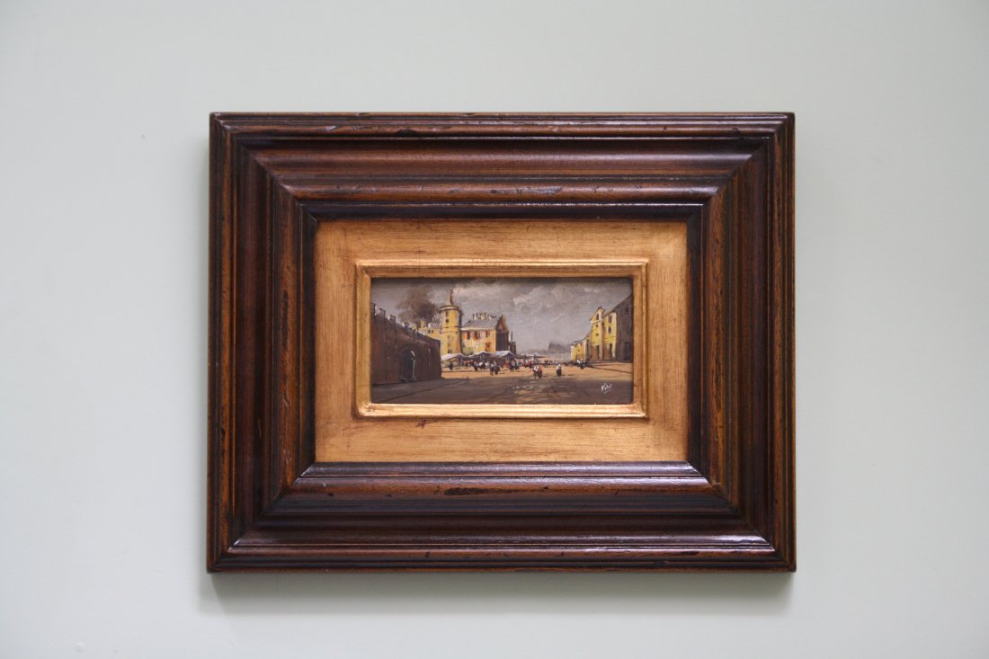 ITALIAN OIL PAINTING "CITY", XXCENT (1 of 2)