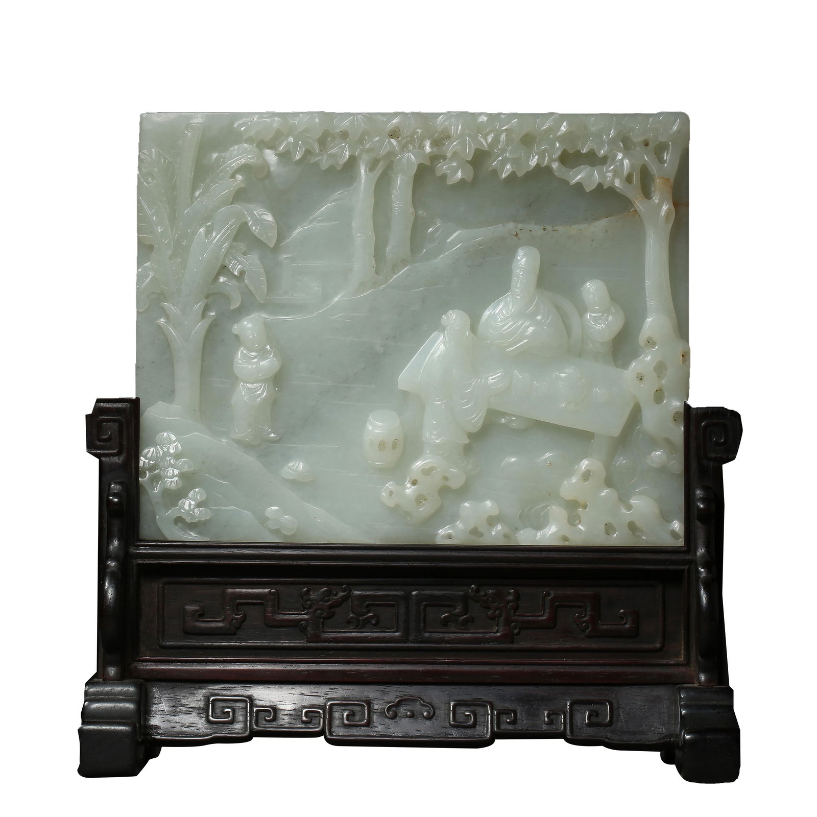 HETIAN JADE INSERT SCREEN, QING DYNASTY, CHINA (1 of 8)