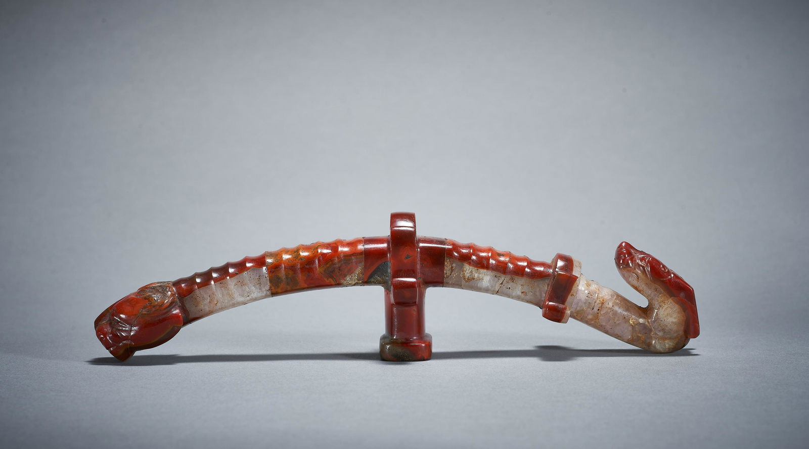HAN DYNASTY,AGATE DRAGON-SHAPED HOOK (1 of 11)