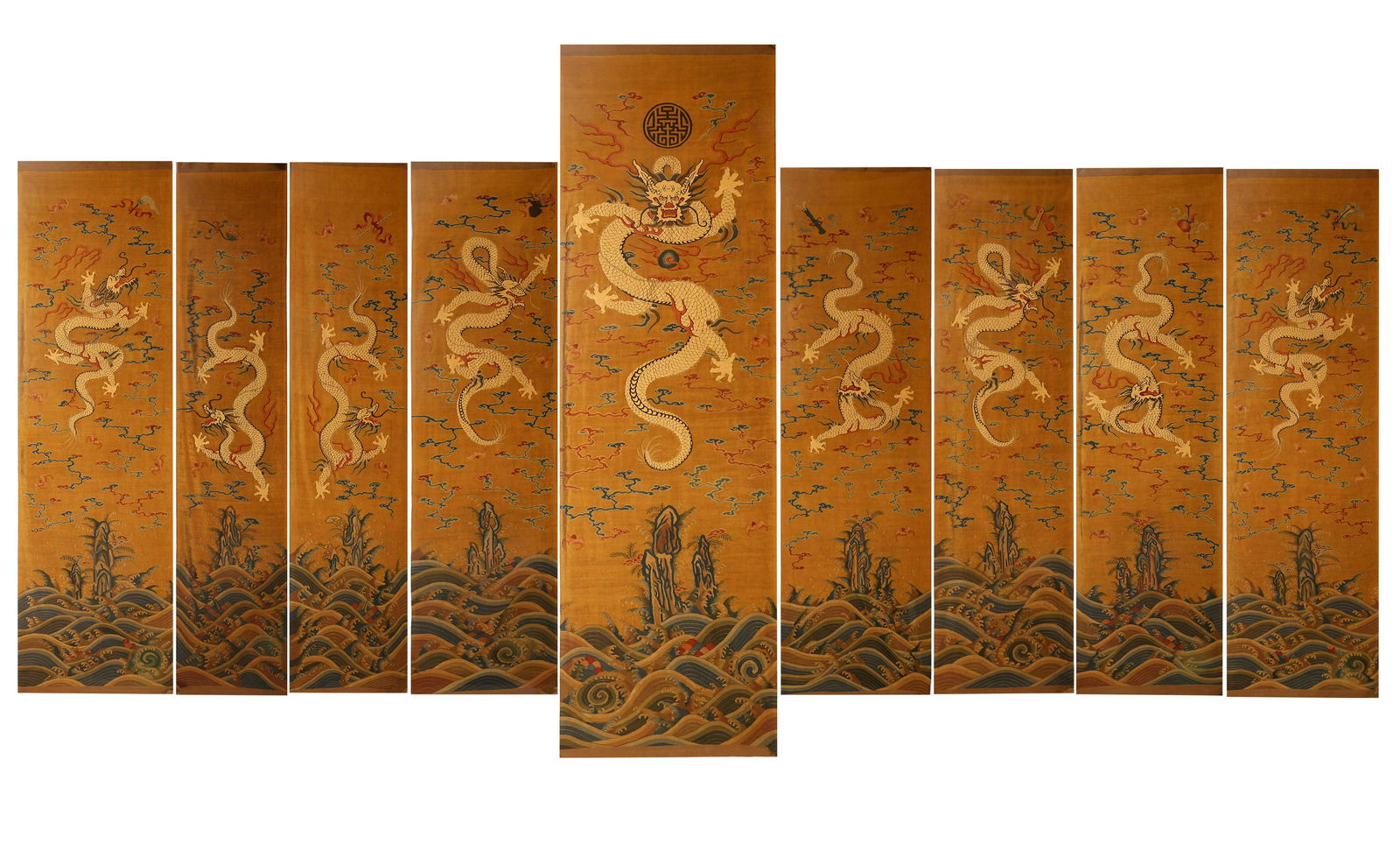 A set of 9 KESI Dragon Screens, Qing Dynasty, China (1 of 14)