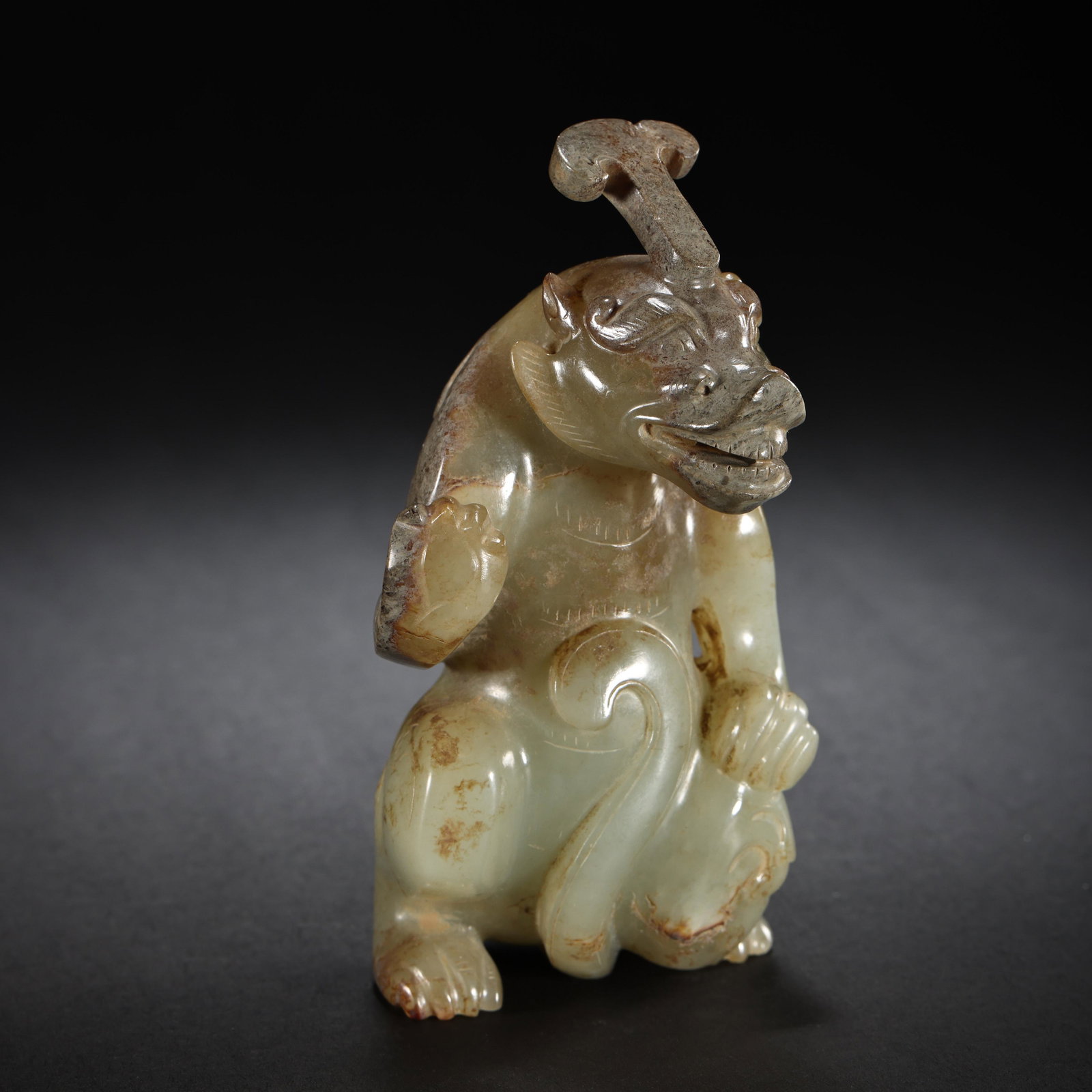 HETIAN JADE BEAST, HAN DYNASTY, CHINA (1 of 8)
