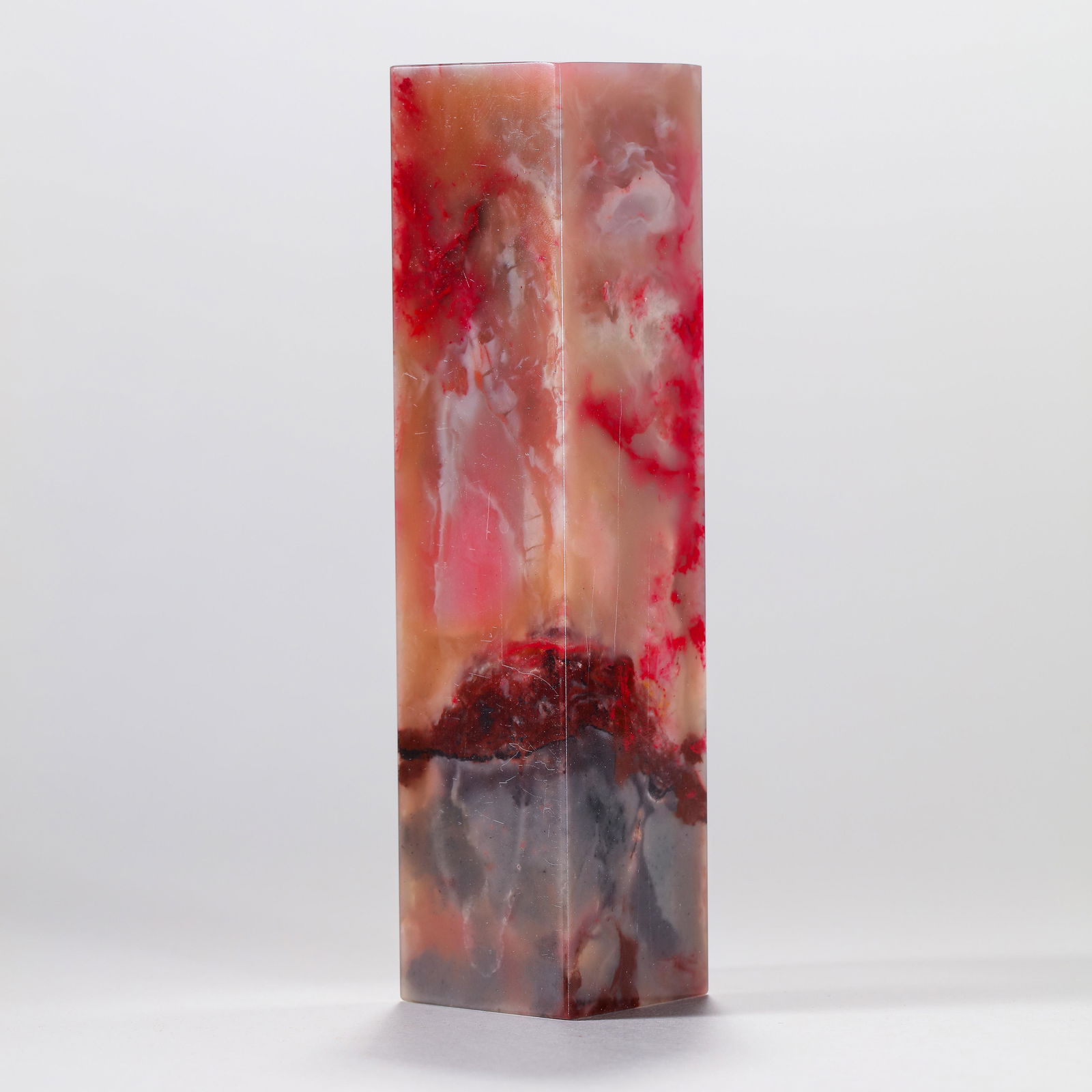 BALIN BLOODSTONE SQUARE SEAL, INNER MONGOLIA, MODERN (1 of 8)