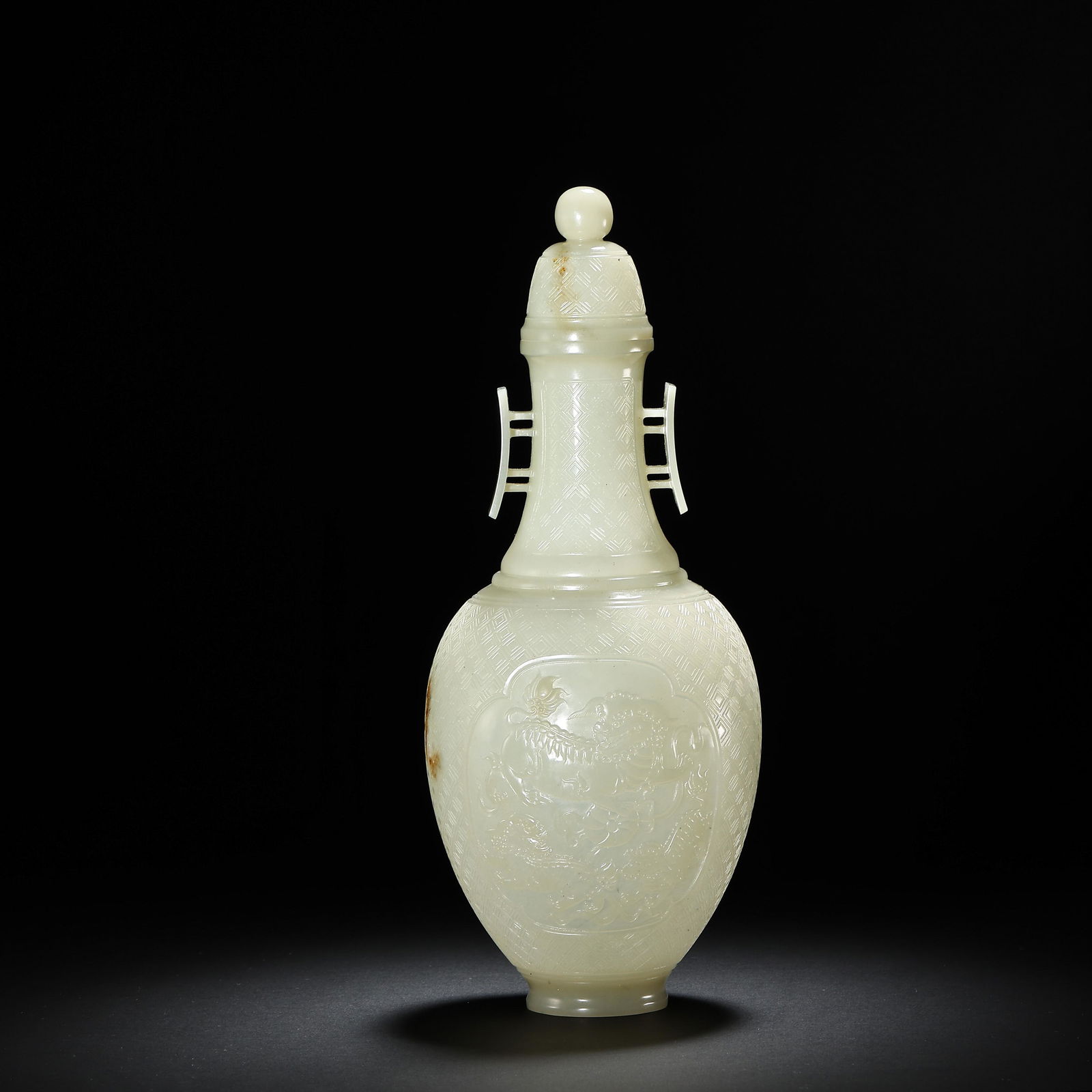 Hetian Jade Vase From Qing Dynasty, China