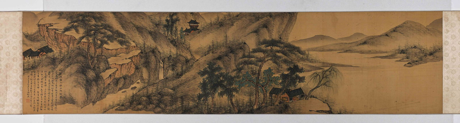 LONG SCROLL OF ANCIENT CHINESE PAINTING AND CALLIGRAPHY (1 of 6)
