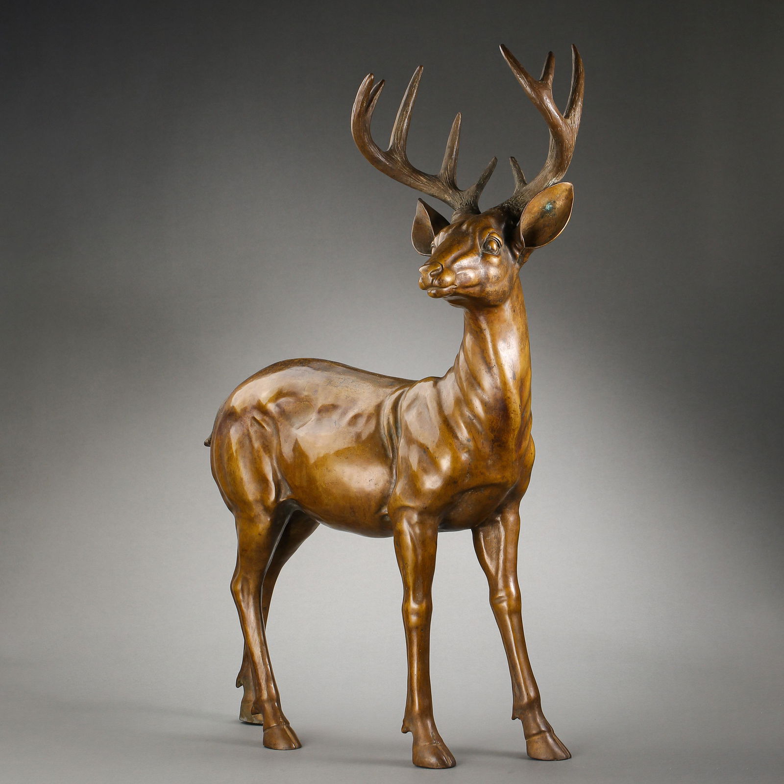 BRONZE DEER, QING DYNASTY, CHINA (1 of 13)