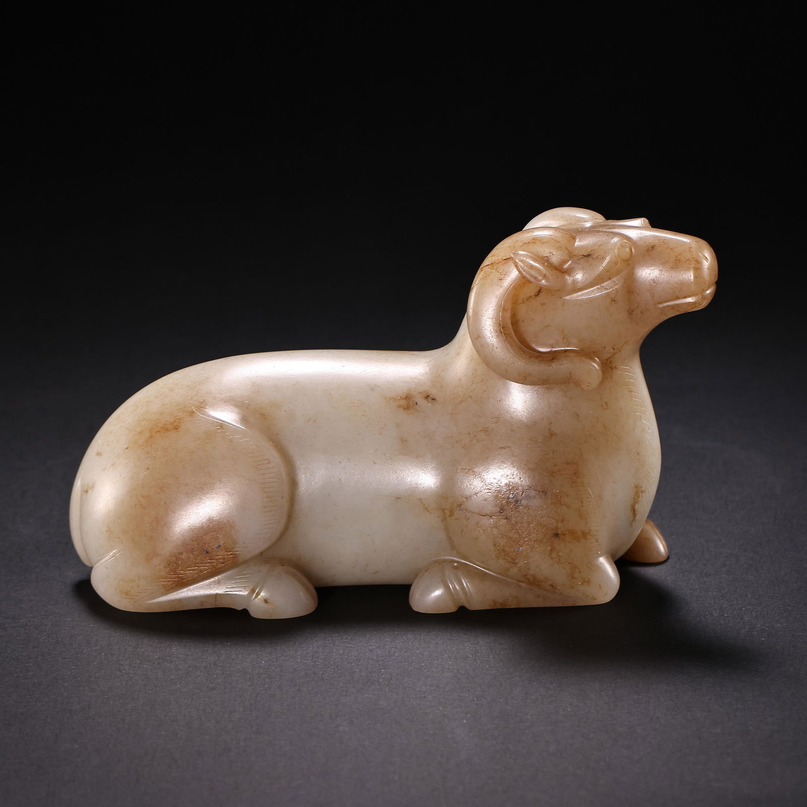 CHINESE TANG DYNASTY HETIAN JADE SHEEP (1 of 10)
