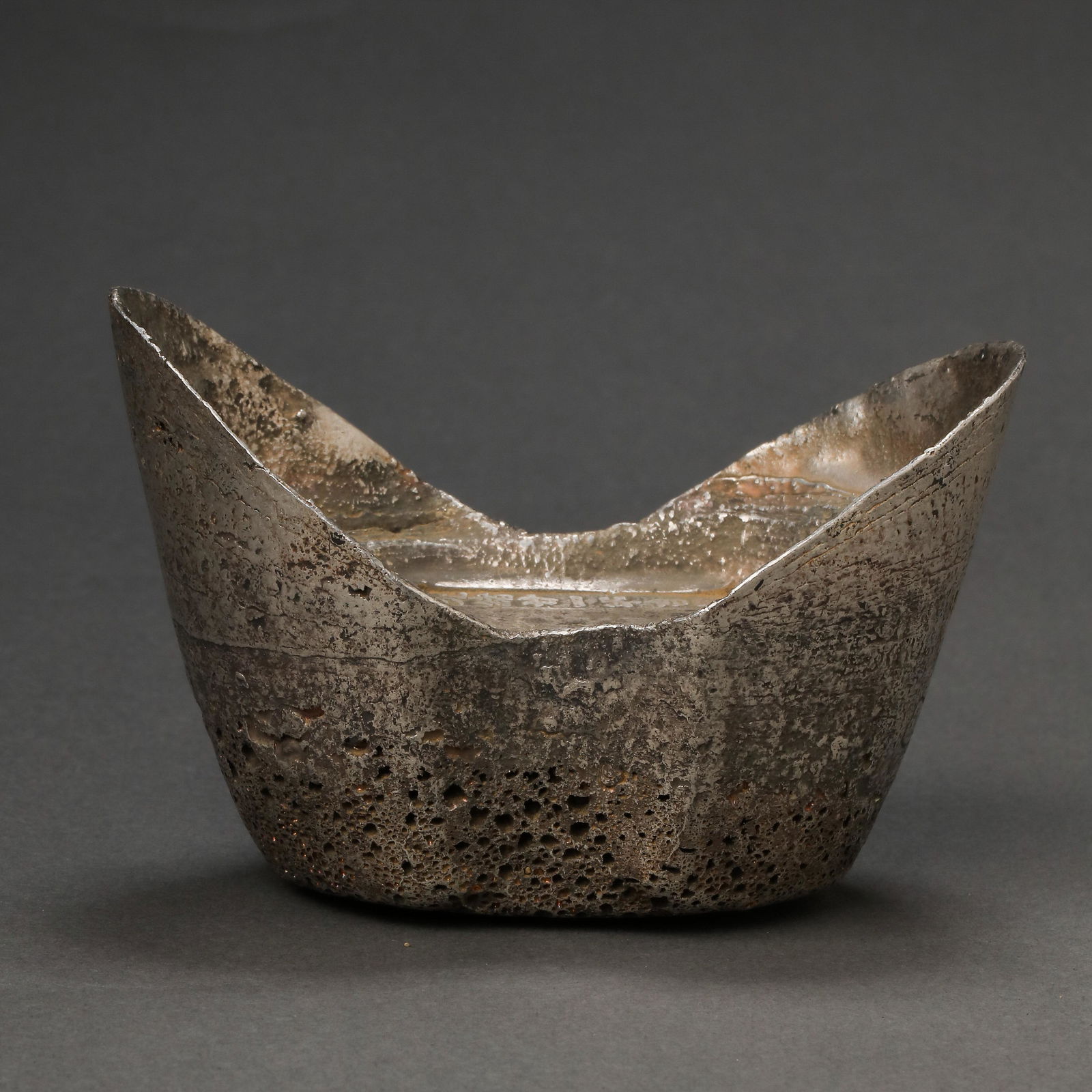 CHINESE QING DYNASTY FINE SILVER INGOT (1 of 8)