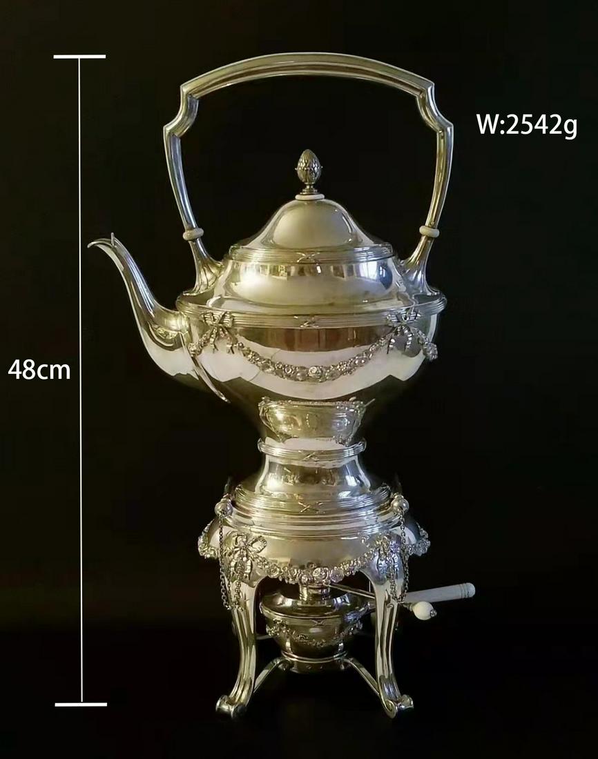 SET OF STERLING SILVER TEAPOTS (1 of 1)