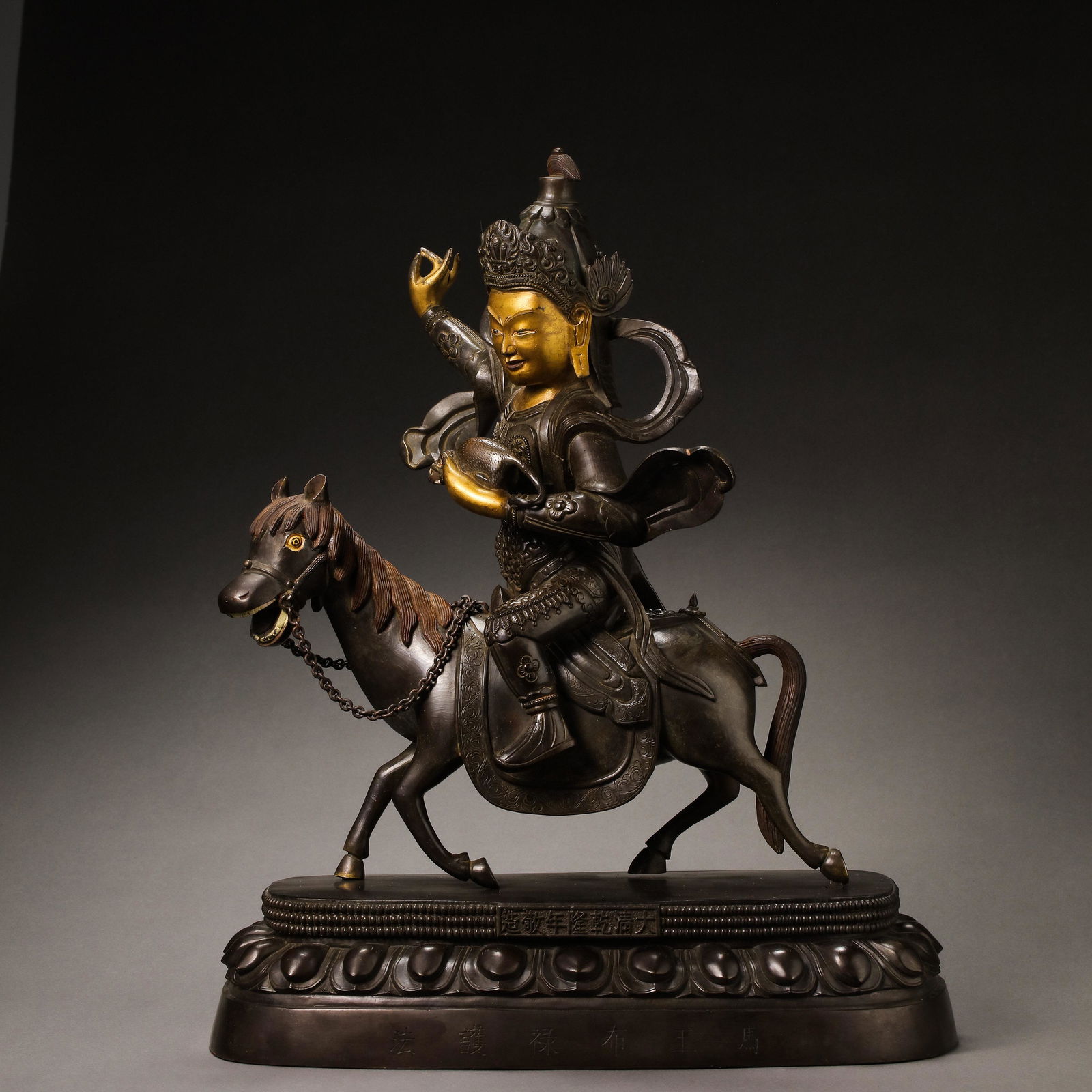 CHINESE GILT BRONZE BUDDHA STATUE IN QIANLONG PERIOD OF QING DYNASTY (1 of 16)