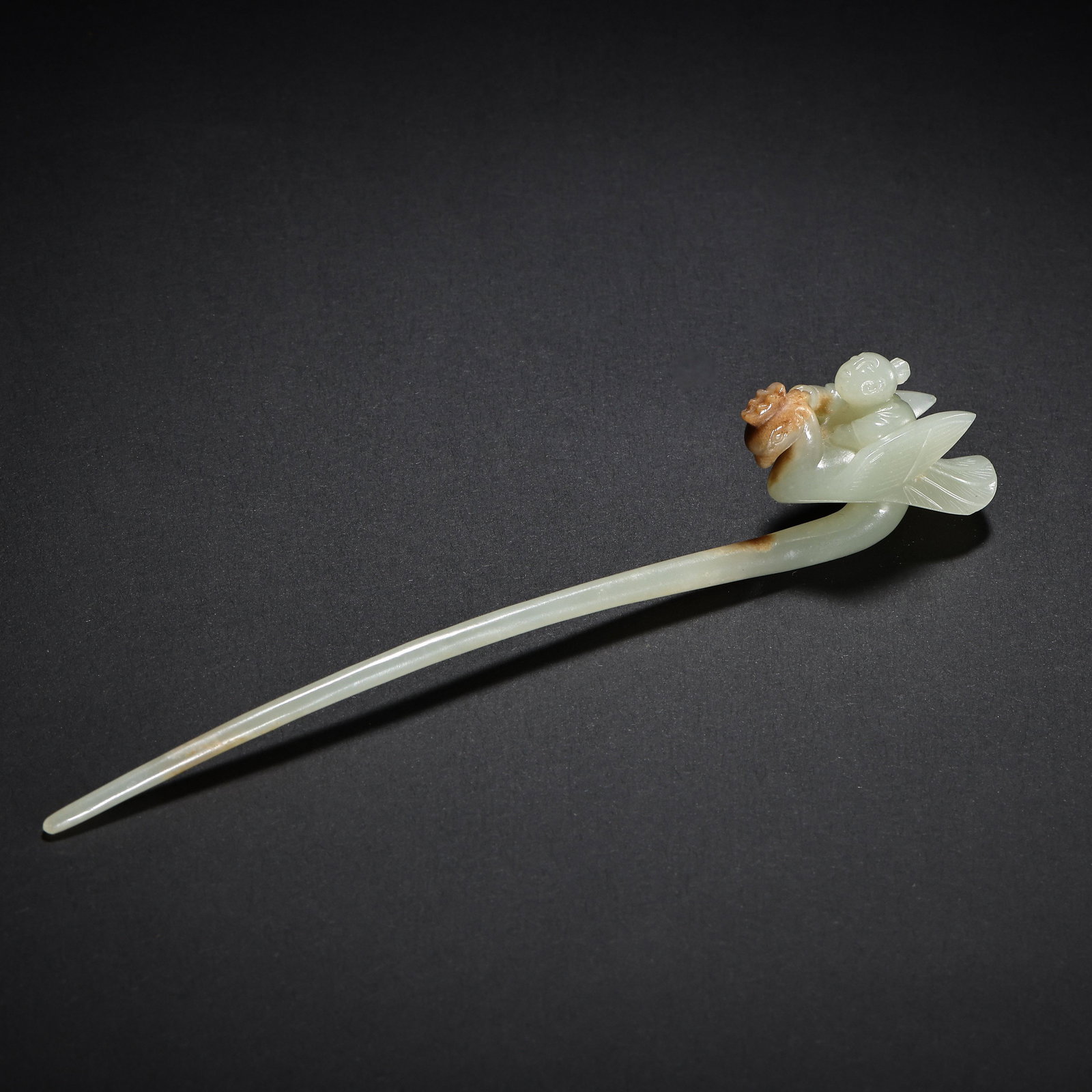 HETIAN JADE HAIRPIN, QING DYNASTY, CHINA (1 of 8)