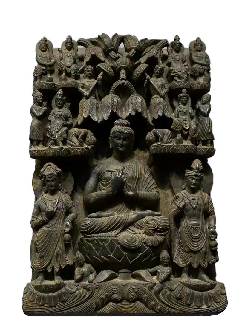 1ST CENTURY AD SCHIST GANDHARA STYLE STONE CARVING (1 of 8)
