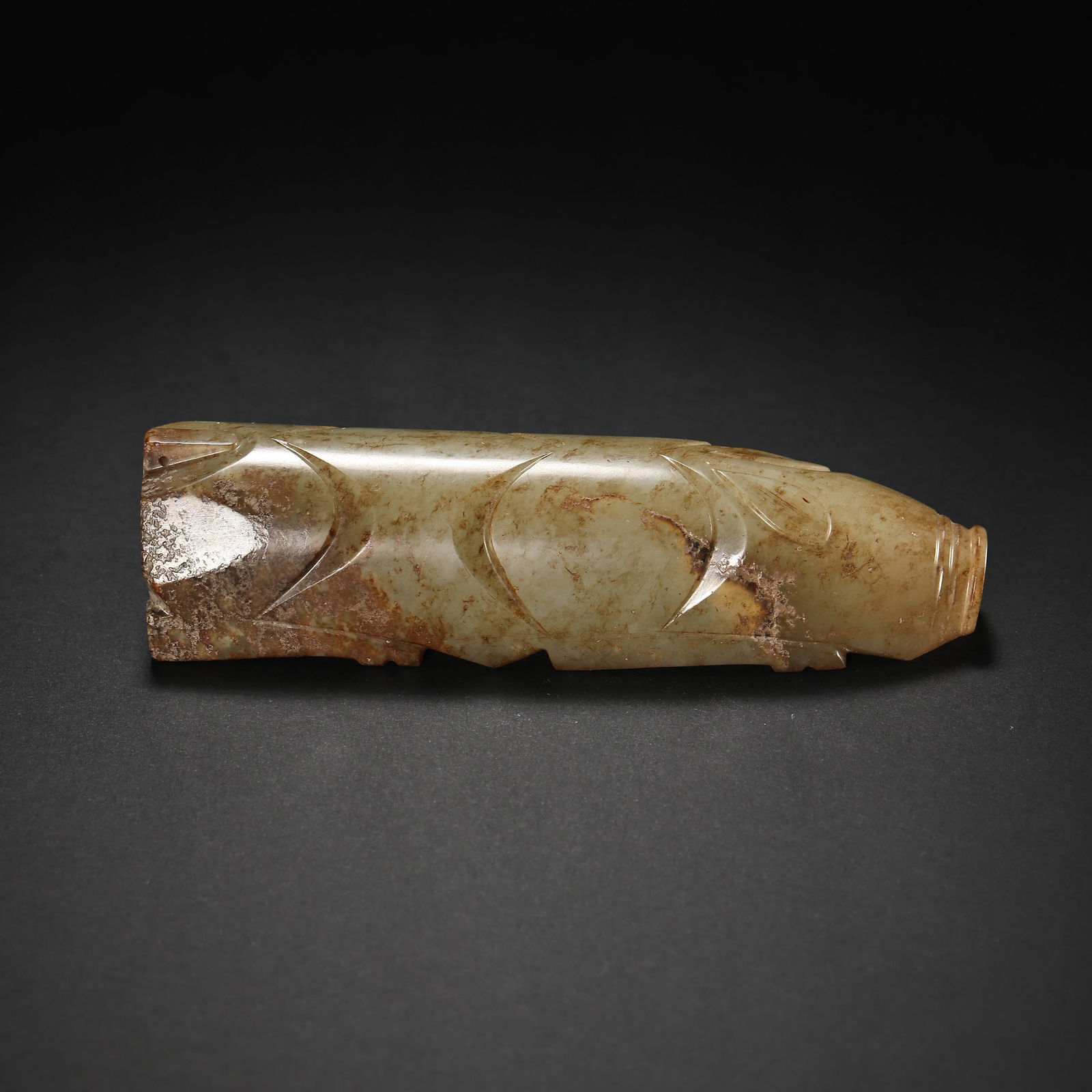 HETIAN JADE PIG,, WARRING STATES PERIOD OR HAN DYNASTIES (1 of 11)