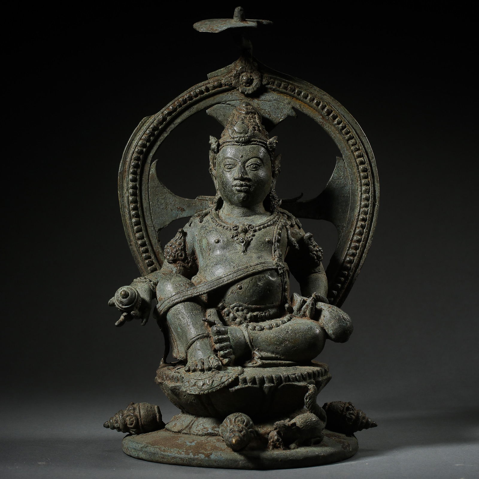 SEATED BRONZE BUDDHA STATUE OF WEST ASIA (1 of 12)