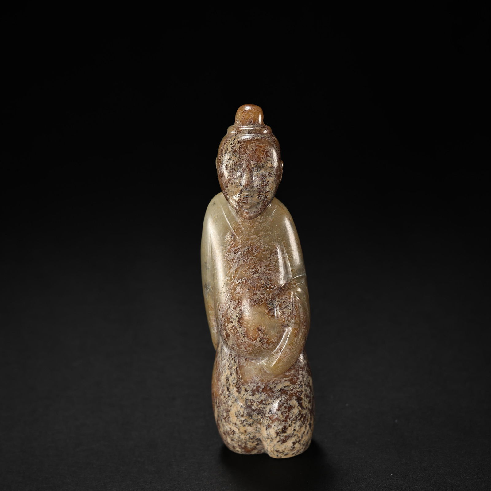 CHINESE HAN DYNASTY HETIAN JADE  FIGURE FIGURINE (1 of 12)