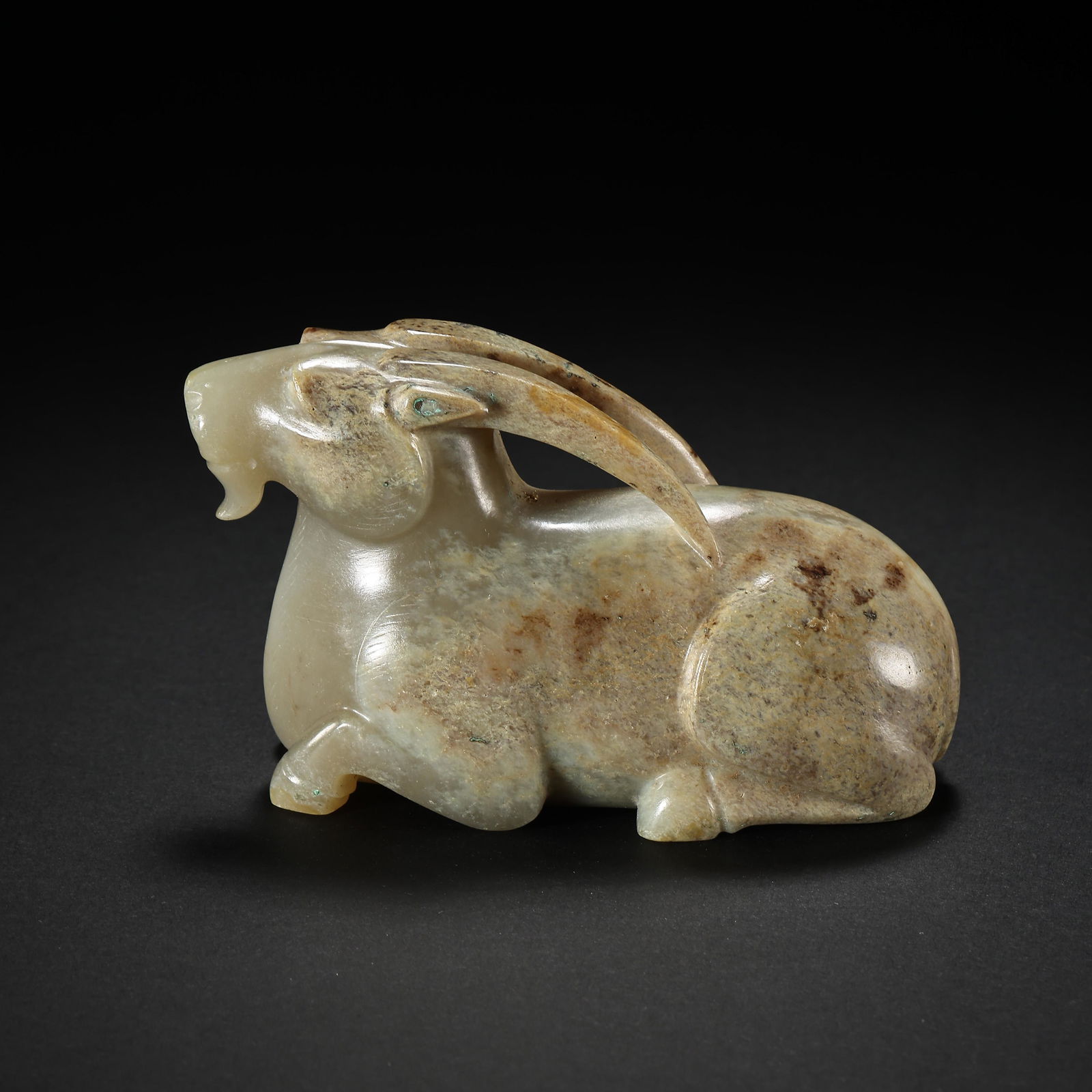 CHINESE HAN DYNASTY HETIAN JADE SHEEP (1 of 12)