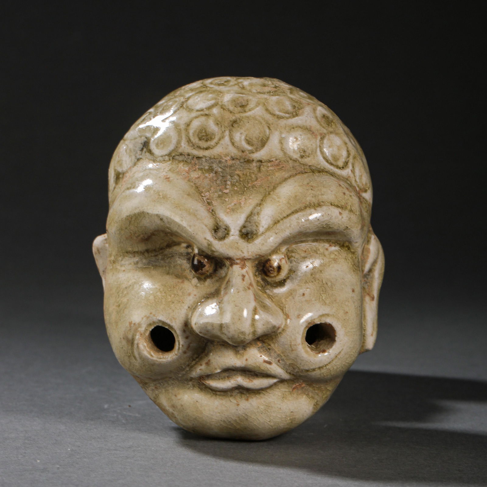 CHINESE SUI DYNASTY XIANGZHOU WARE GREEN GLAZE HU HUMANOID XUN (1 of 7)