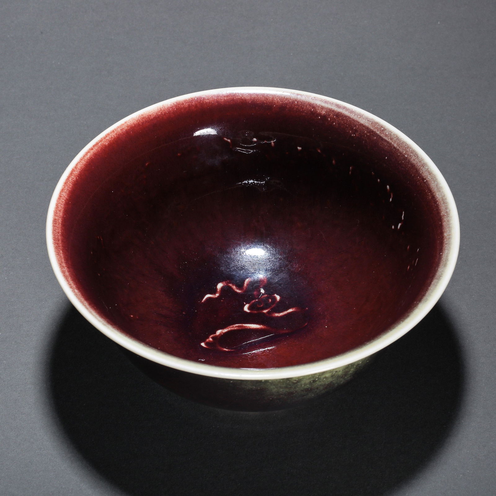 CHINESE QING DYNASTY VARIABLE GLAZED BOWL (1 of 10)