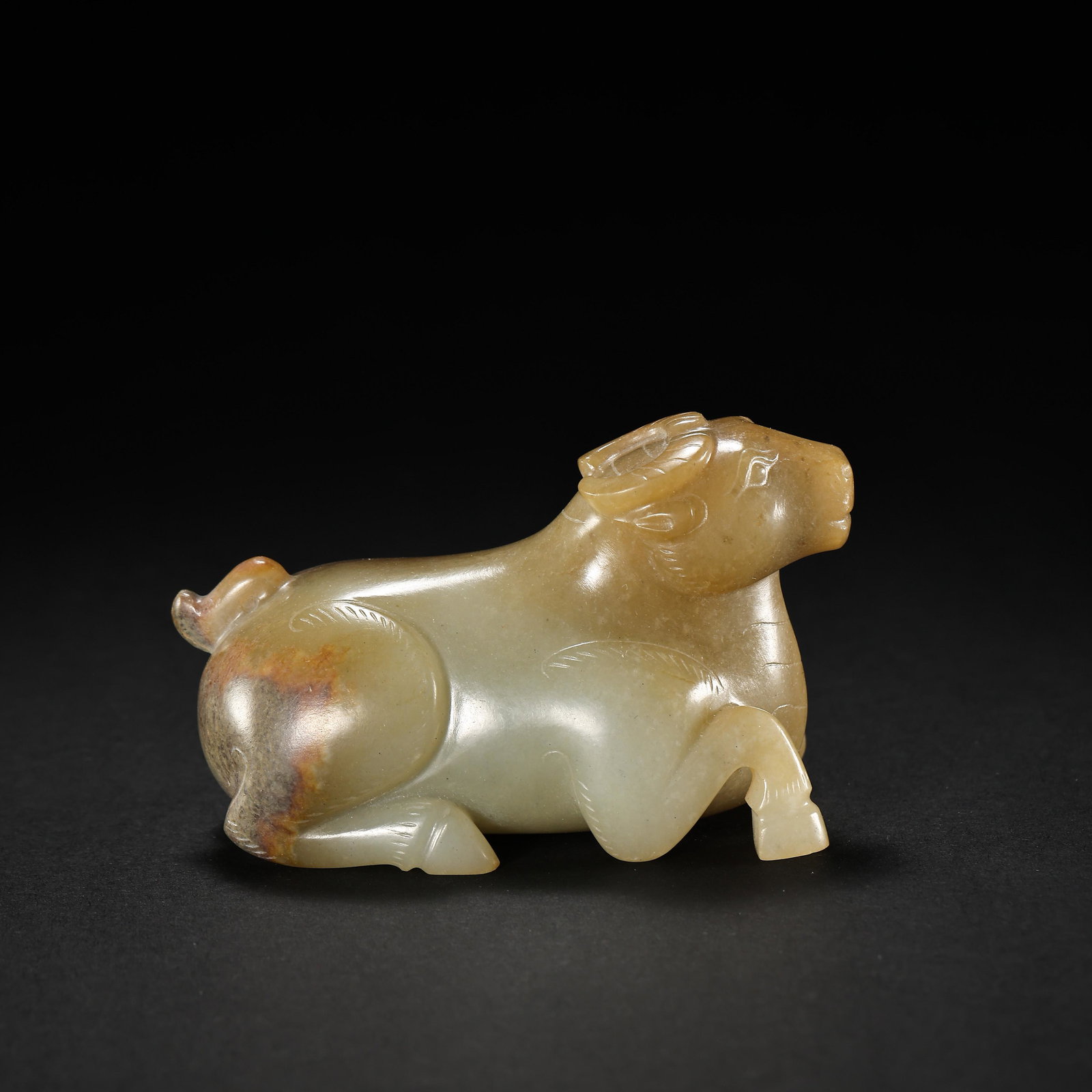 HETIAN JADE SHEEP,, WARRING STATES PERIOD OR HAN DYNASTIES (1 of 11)