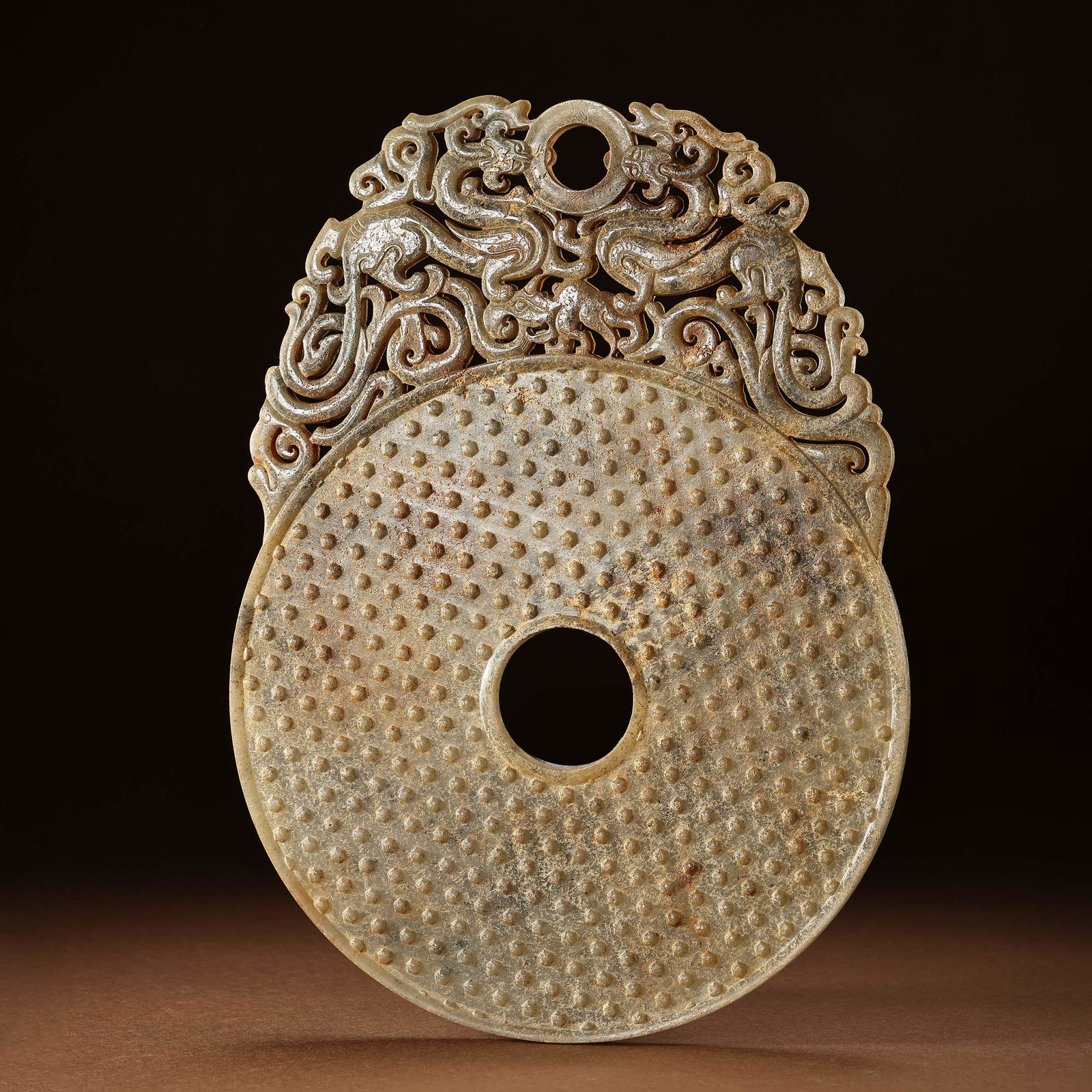 CHINESE HAN DYNASTY HETIAN JADE BI (1 of 7)