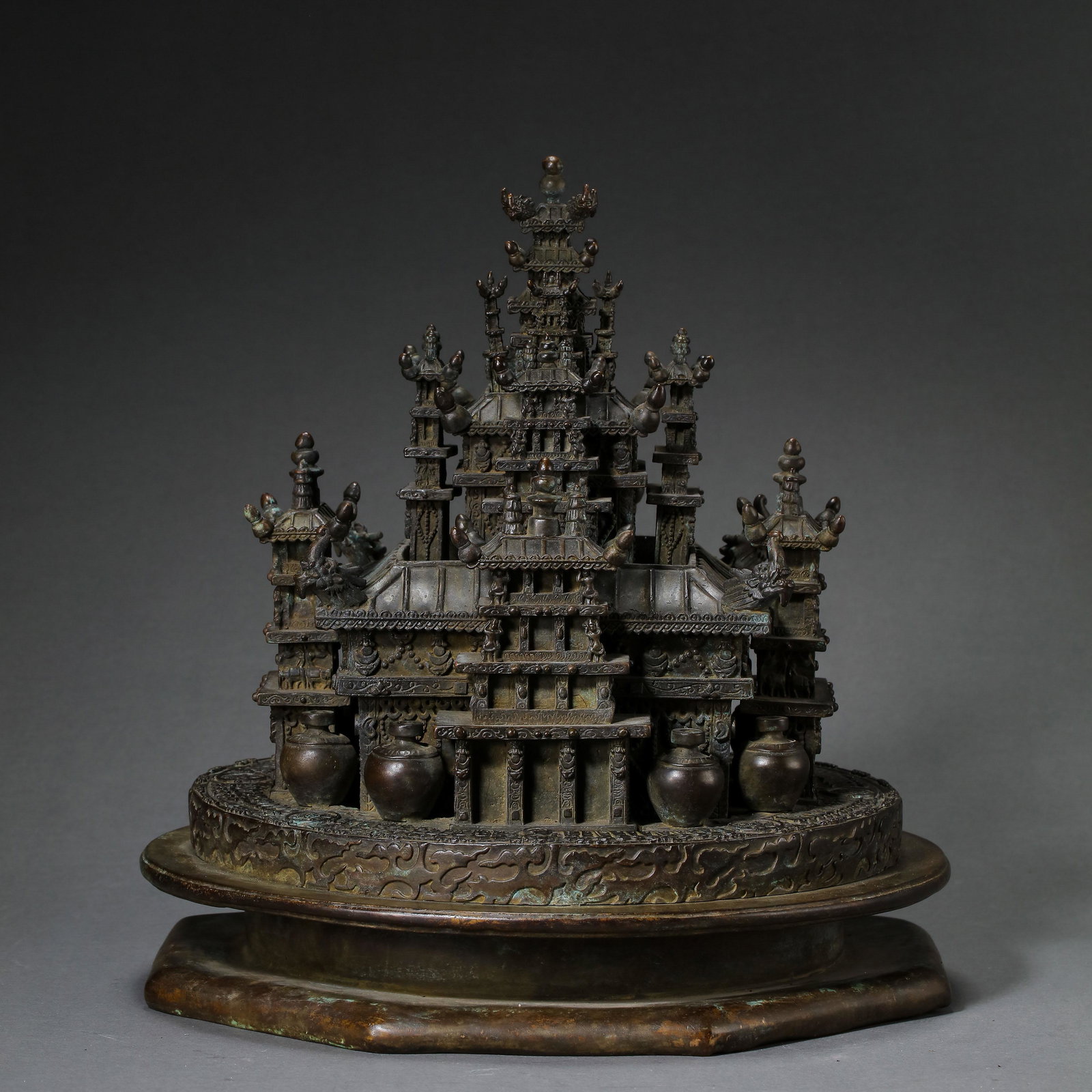 CHINESE MING DYNASTY ALLOY COPPER MANDALA (1 of 10)