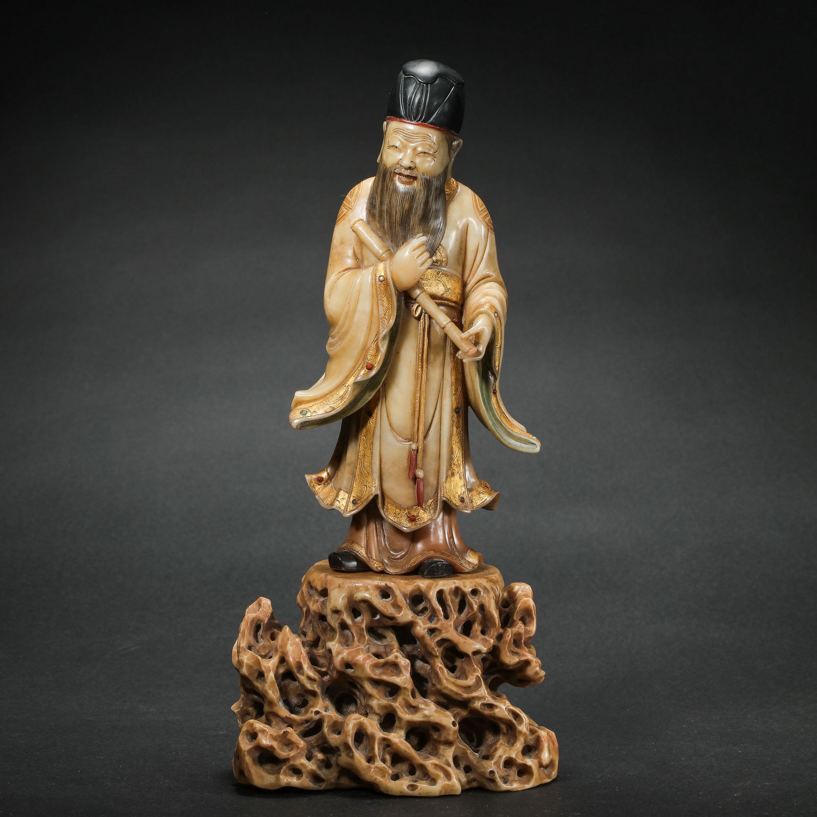 STATUE OF SHOUSHAN STONE STANDING FIGURES IN QING DYNASTY, CHINA (1 of 13)